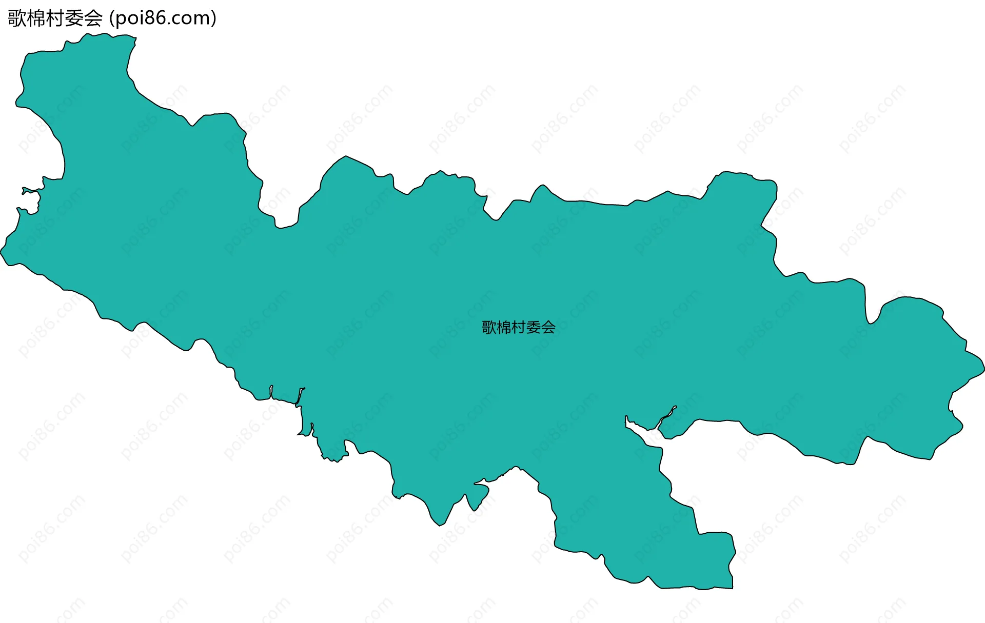 歌棉村委会边界地图