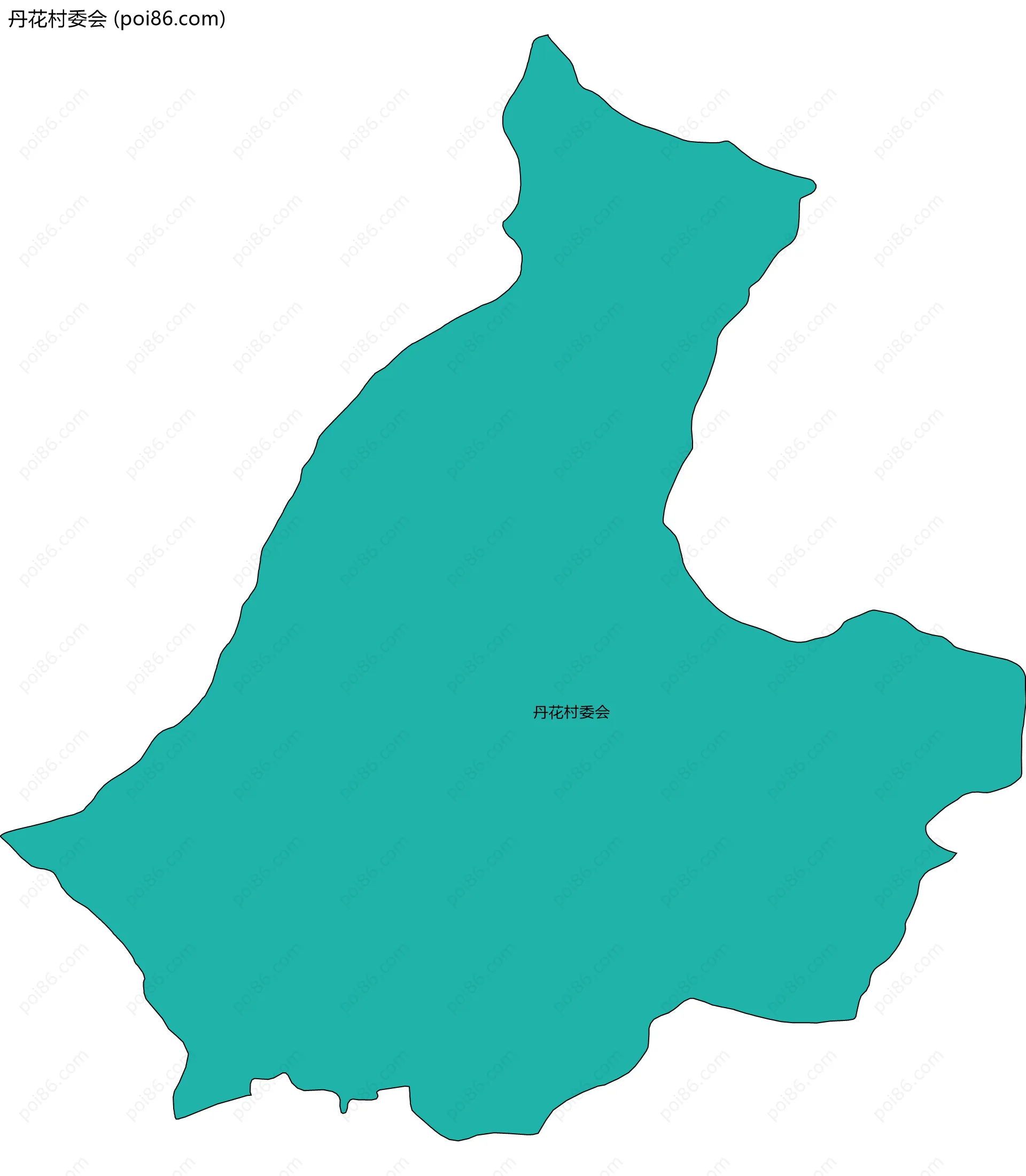 丹花村委会边界地图