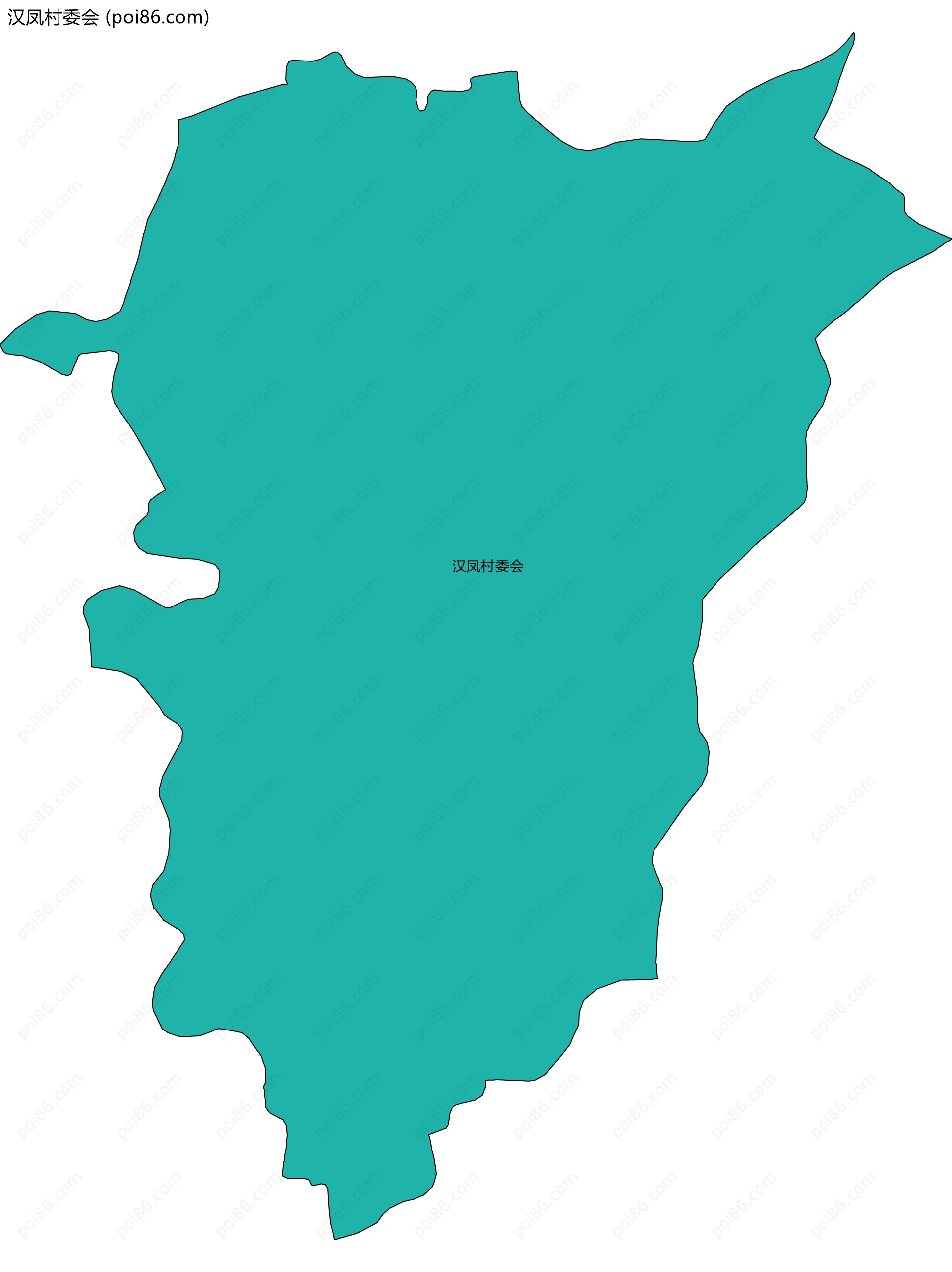 汉凤村委会边界地图