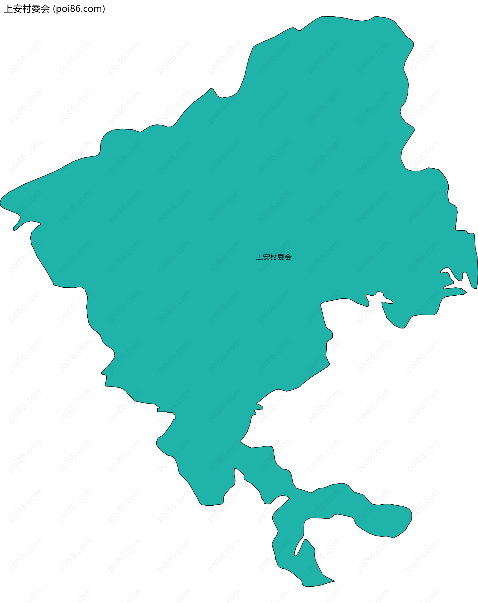 上安村委会边界地图