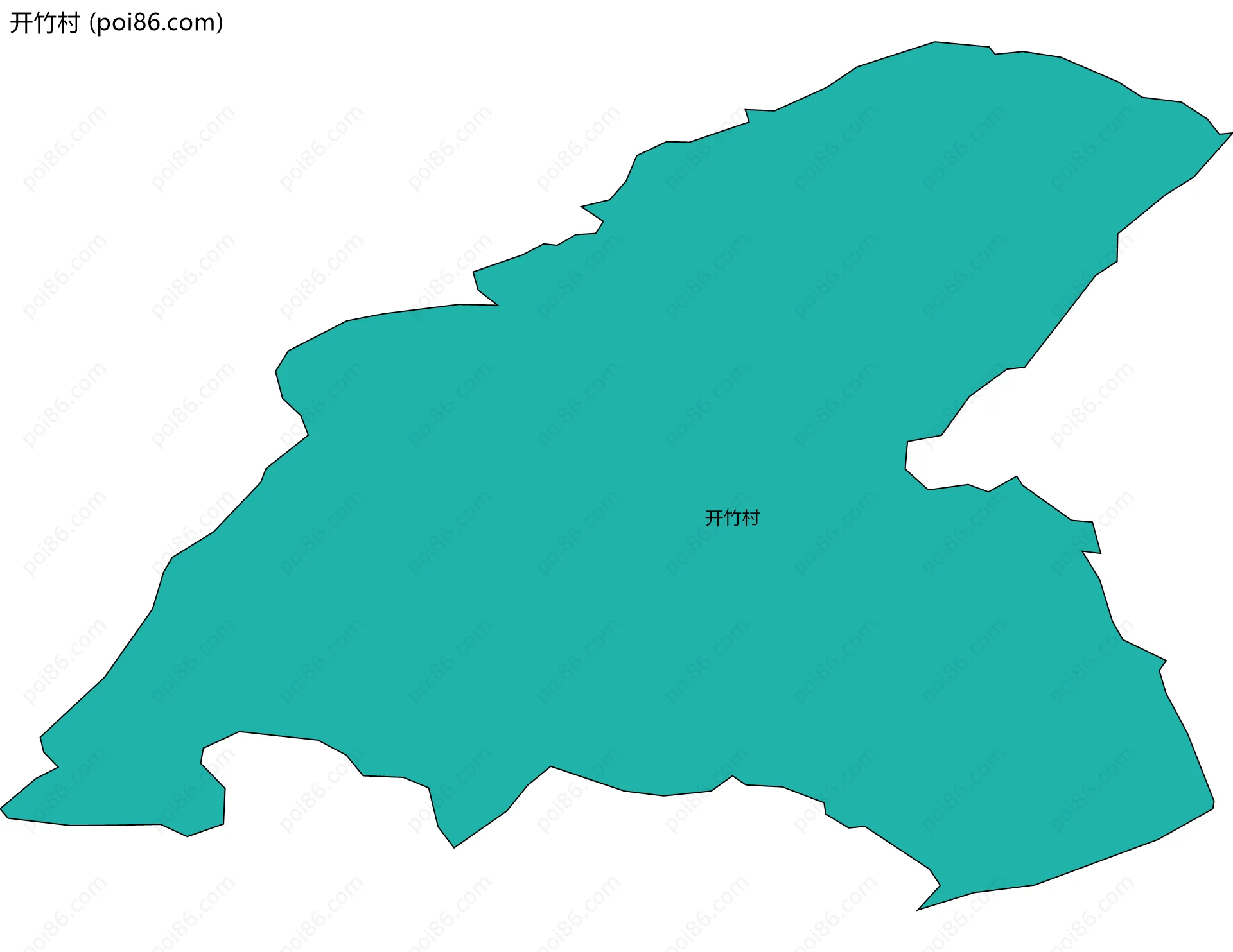 开竹村边界地图