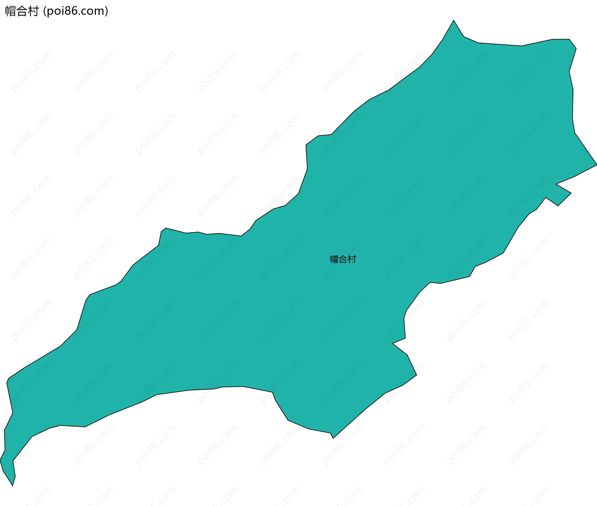 帽合村边界地图