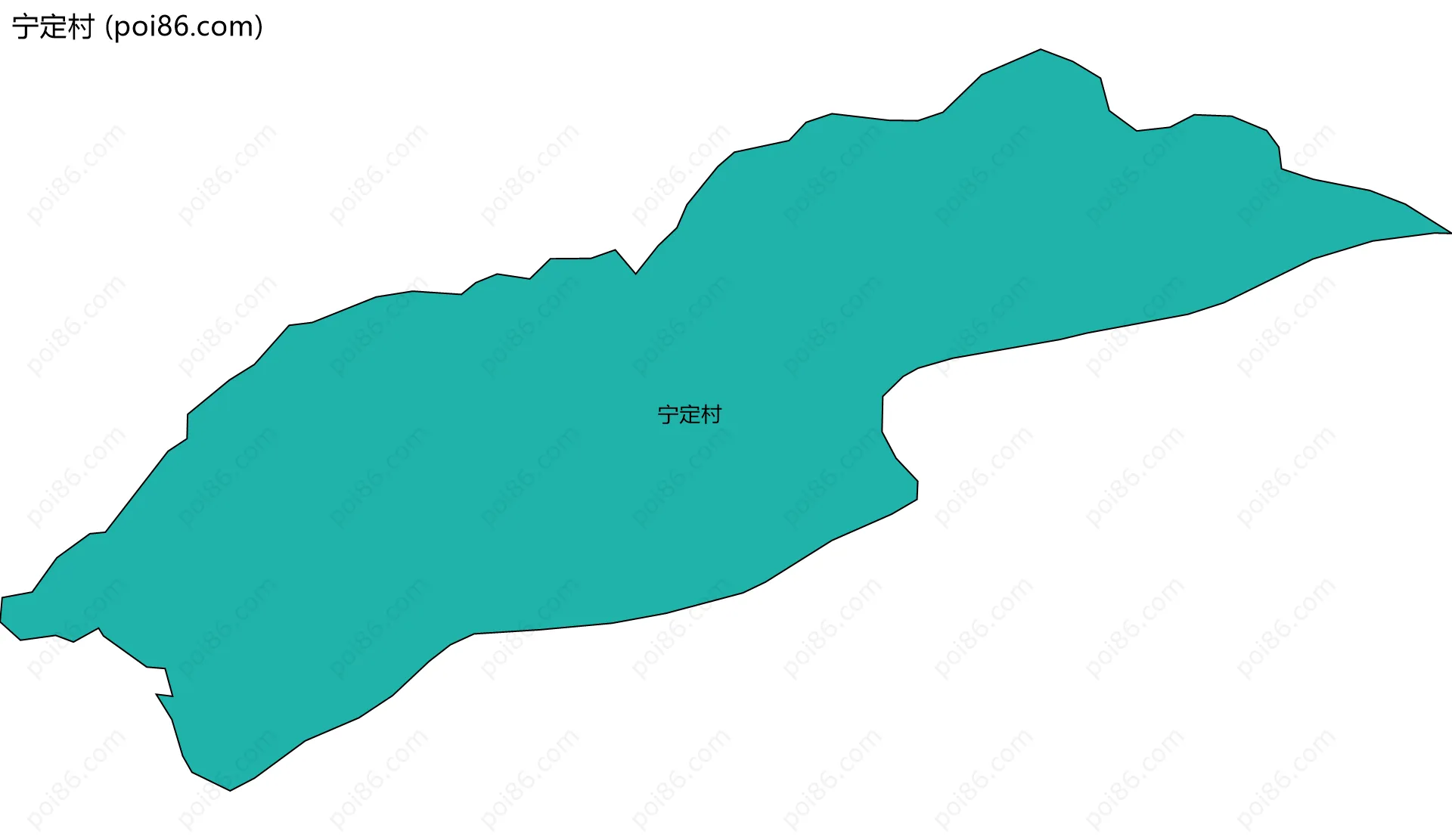 宁定村边界地图