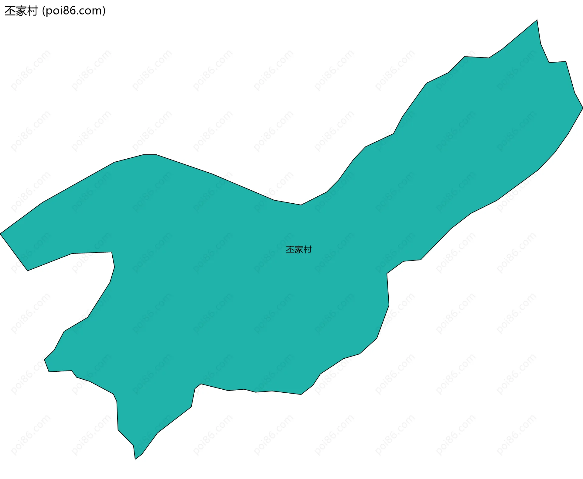 丕家村边界地图