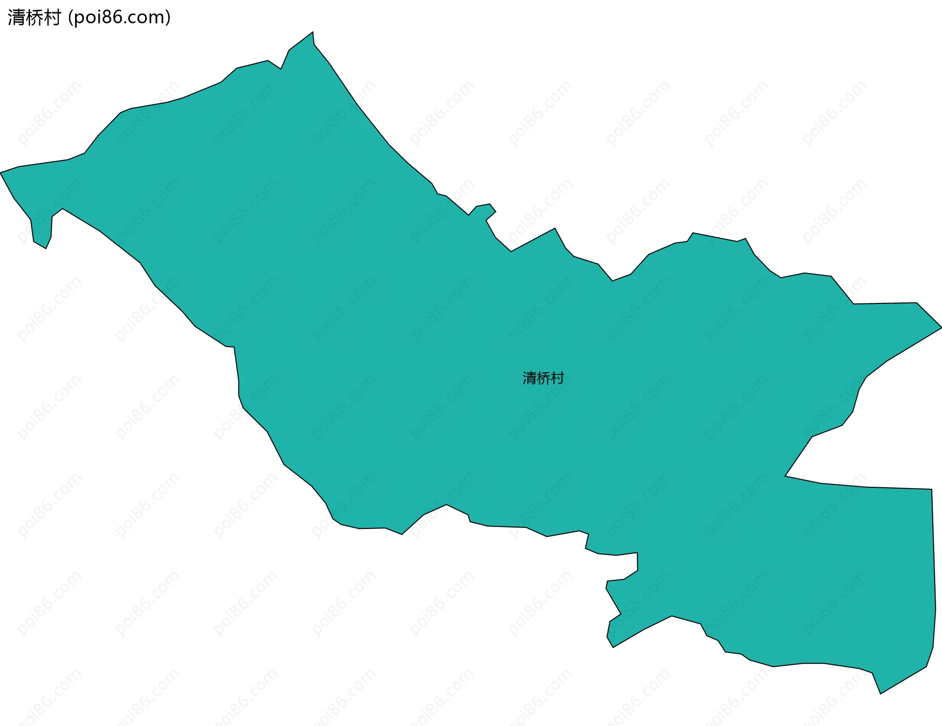 清桥村边界地图