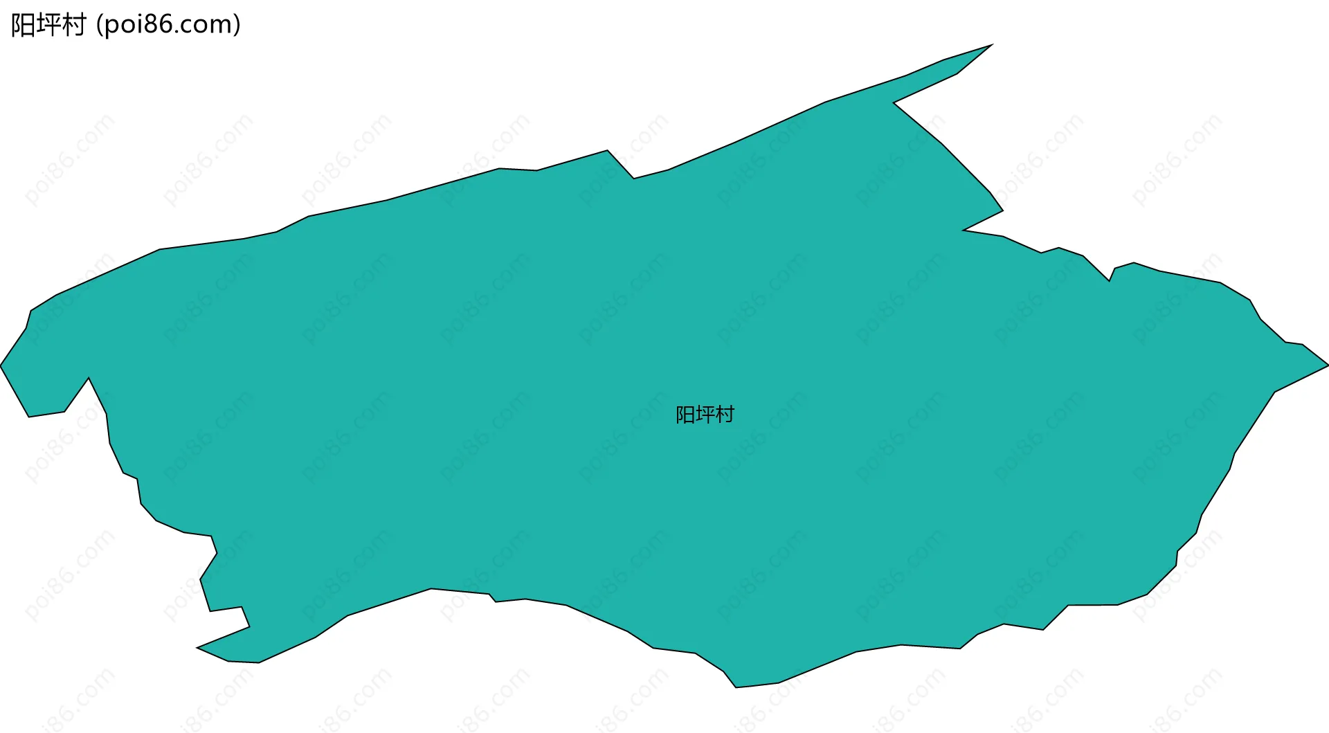 阳坪村边界地图