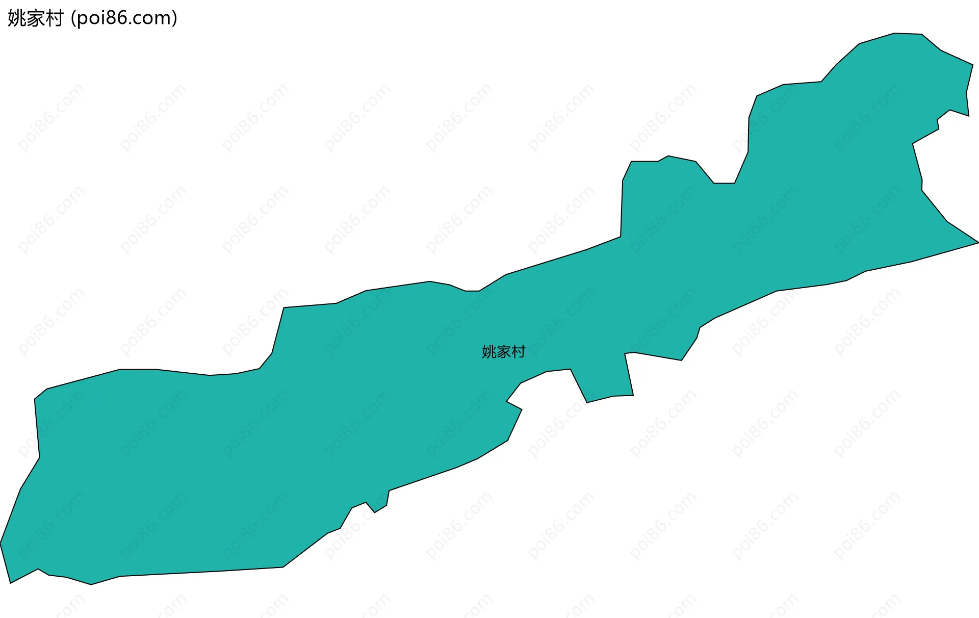 姚家村边界地图