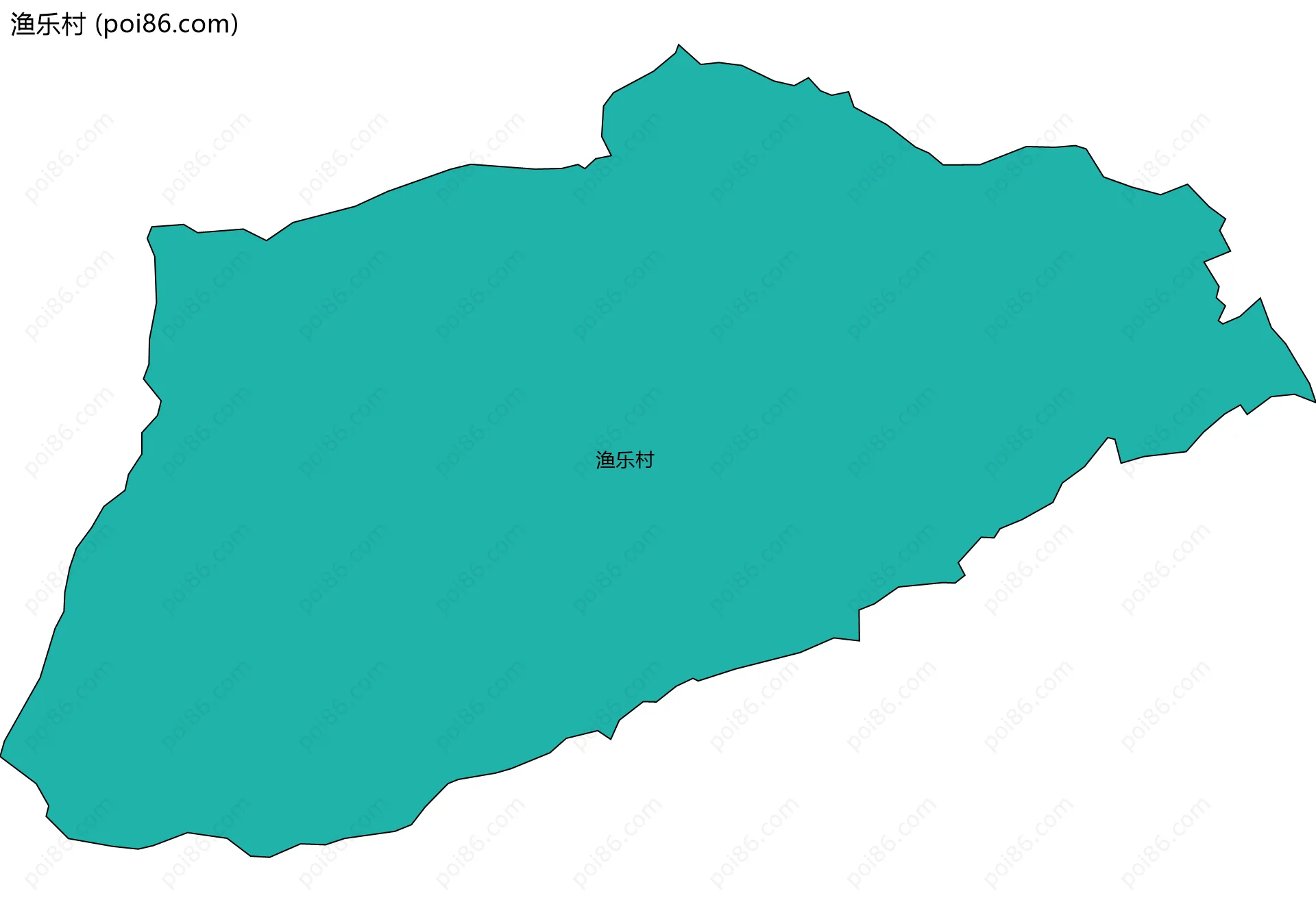 渔乐村边界地图