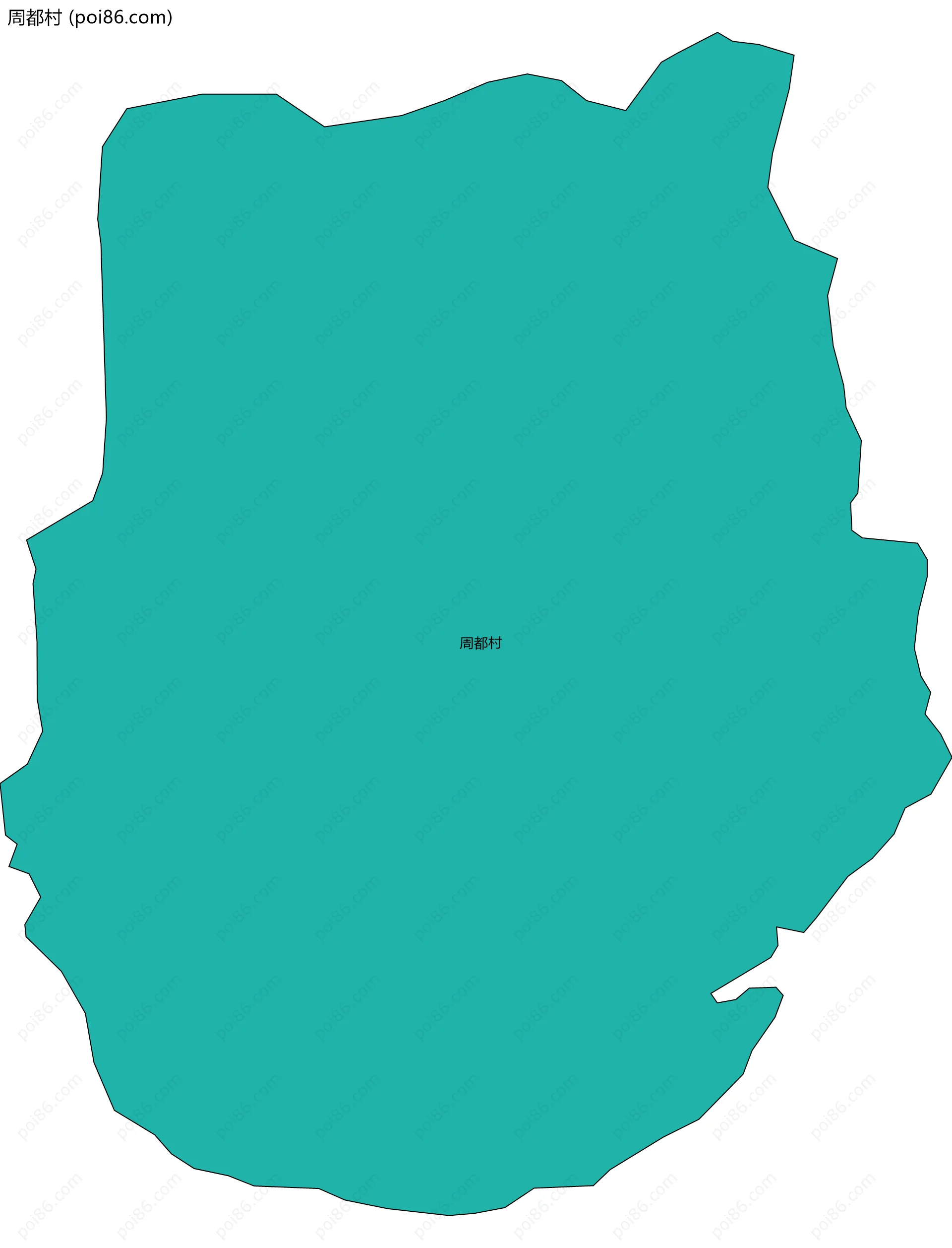 周都村边界地图