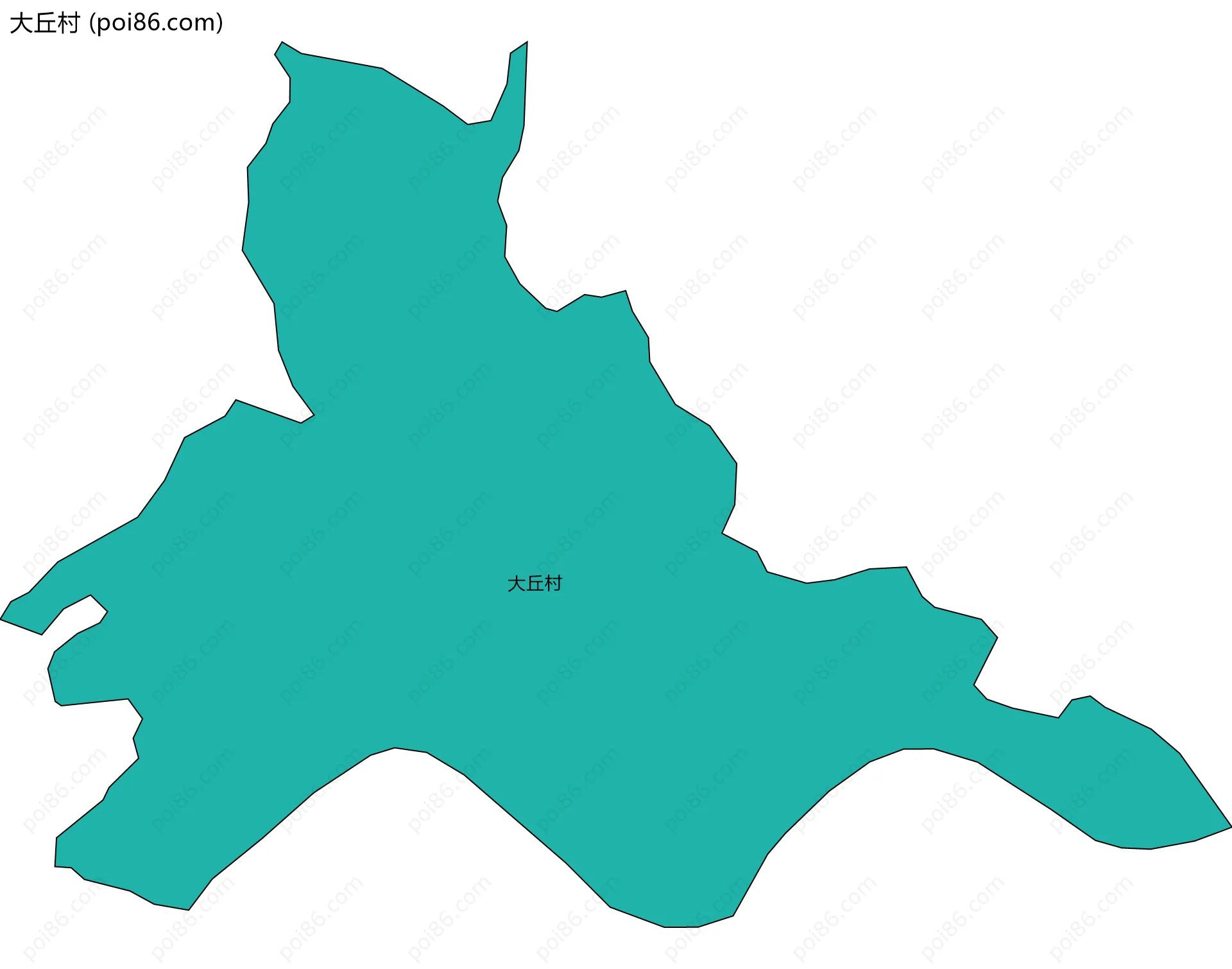 大丘村边界地图