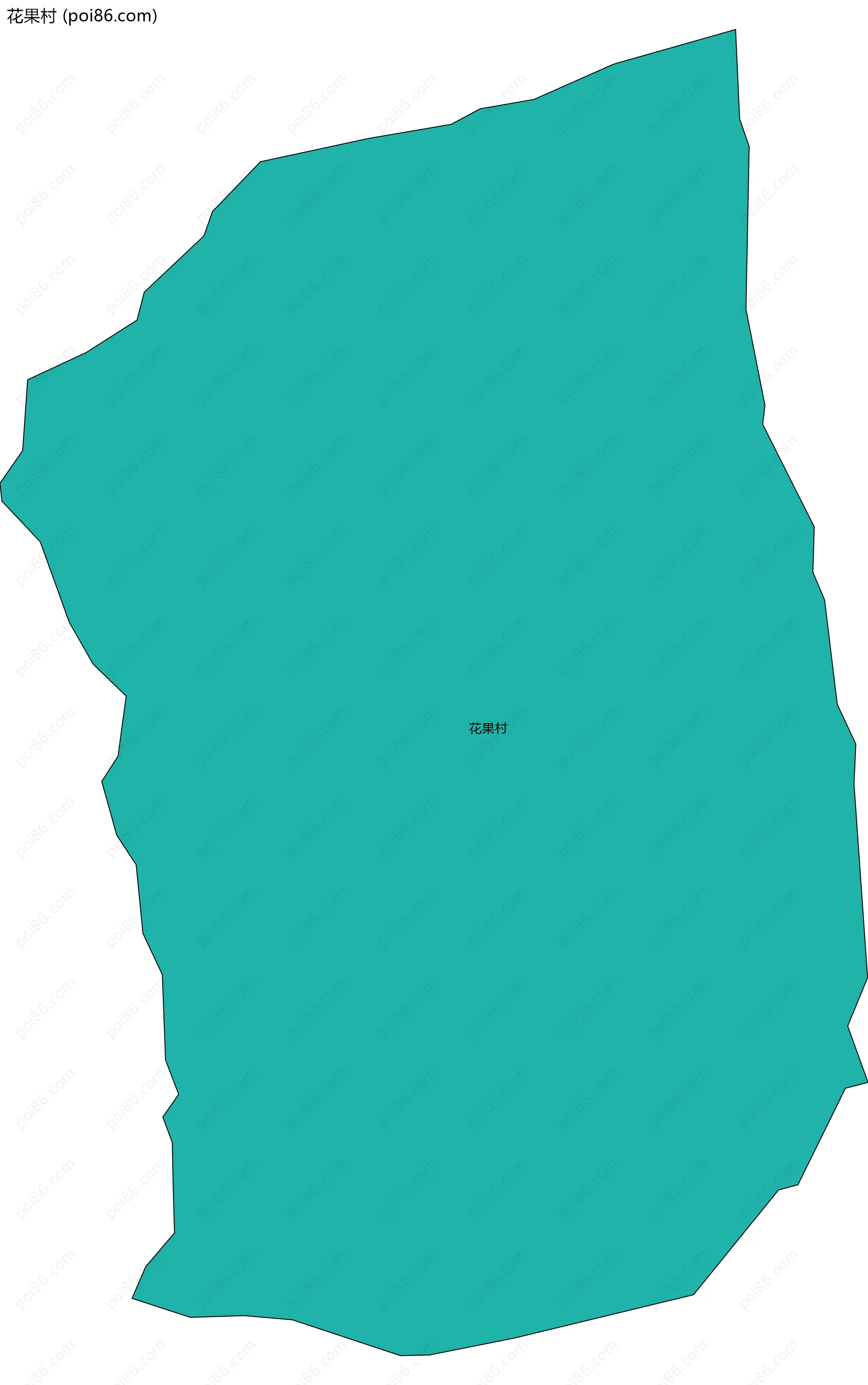 花果村边界地图