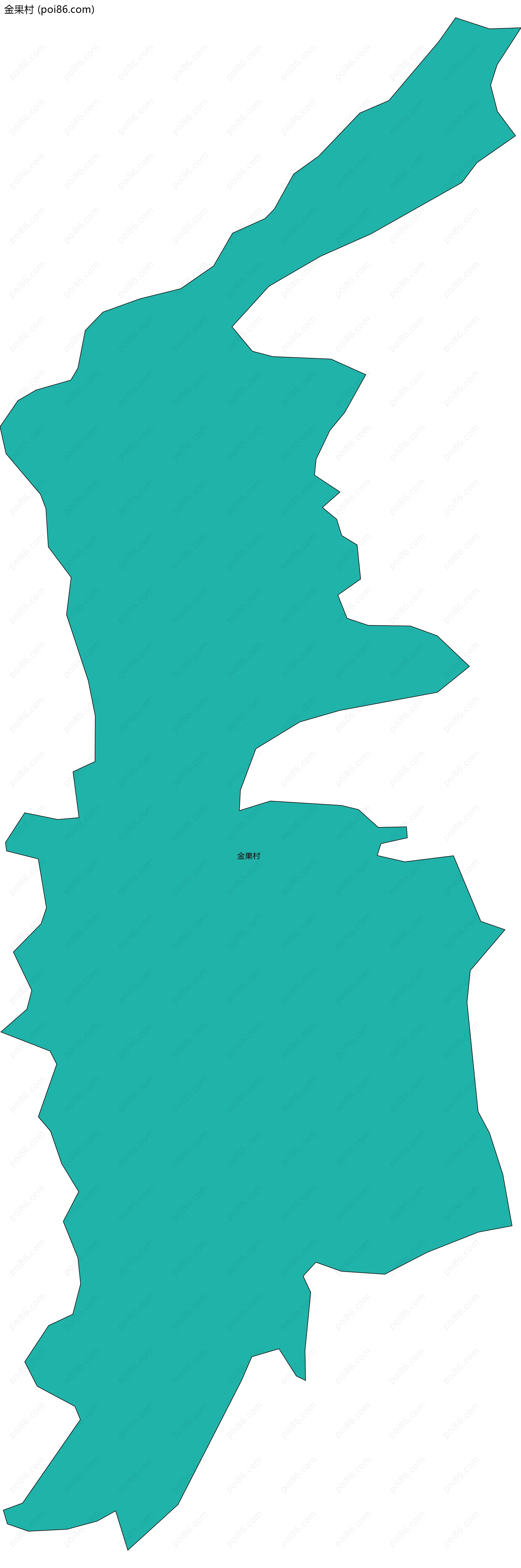 金果村边界地图