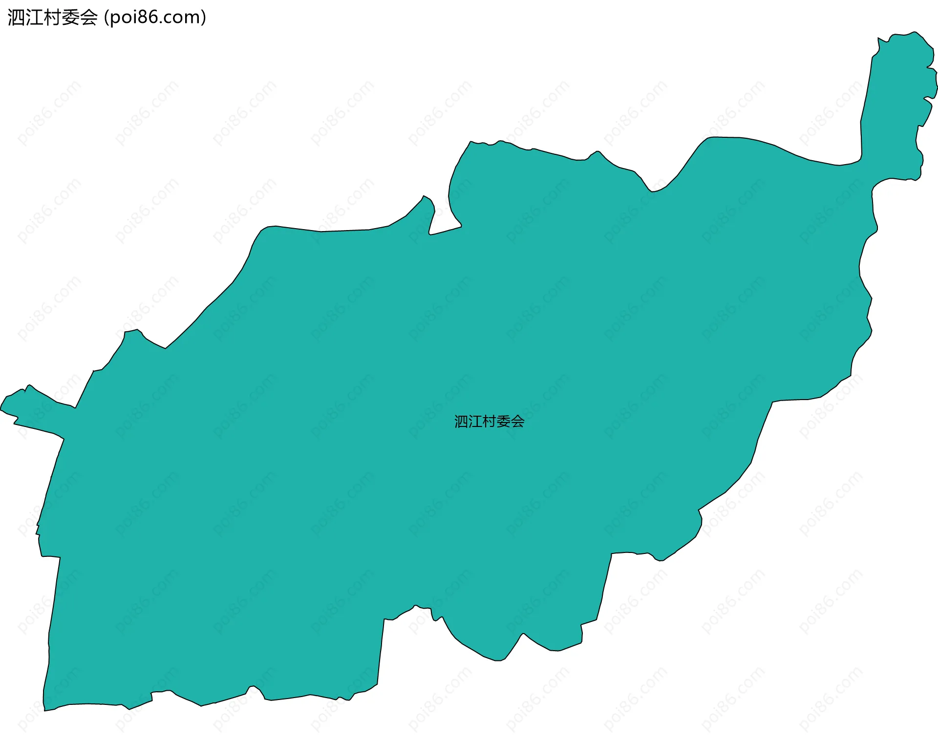 泗江村委会边界地图
