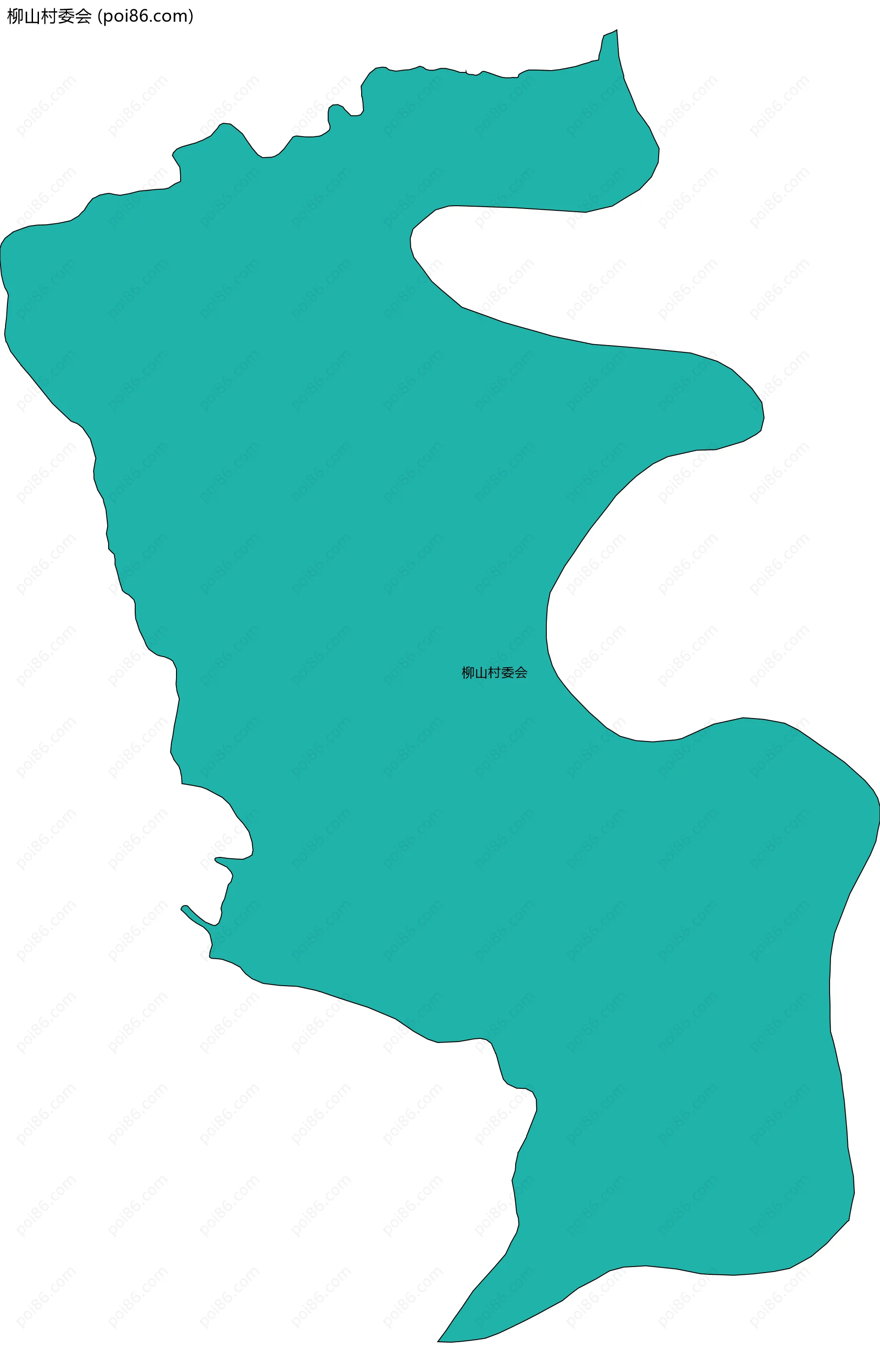 柳山村委会边界地图