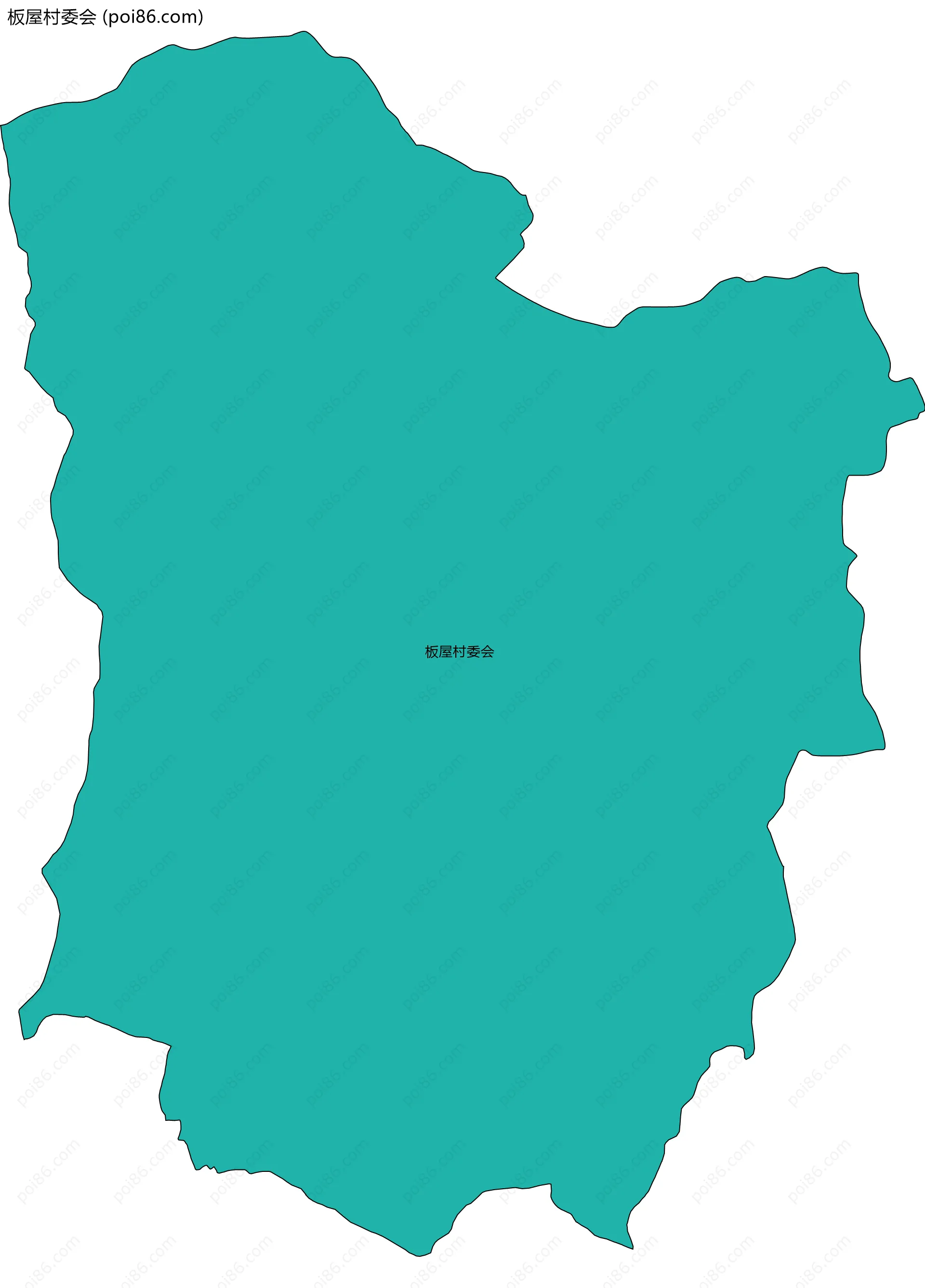 板屋村委会边界地图