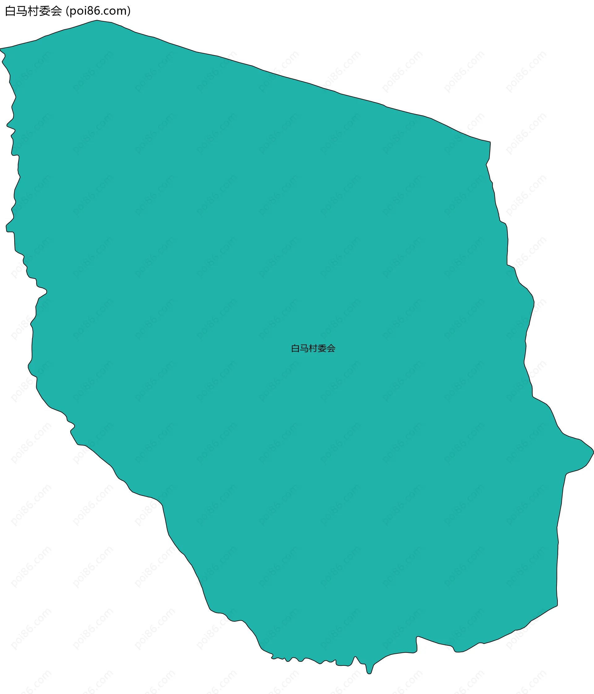 白马村委会边界地图