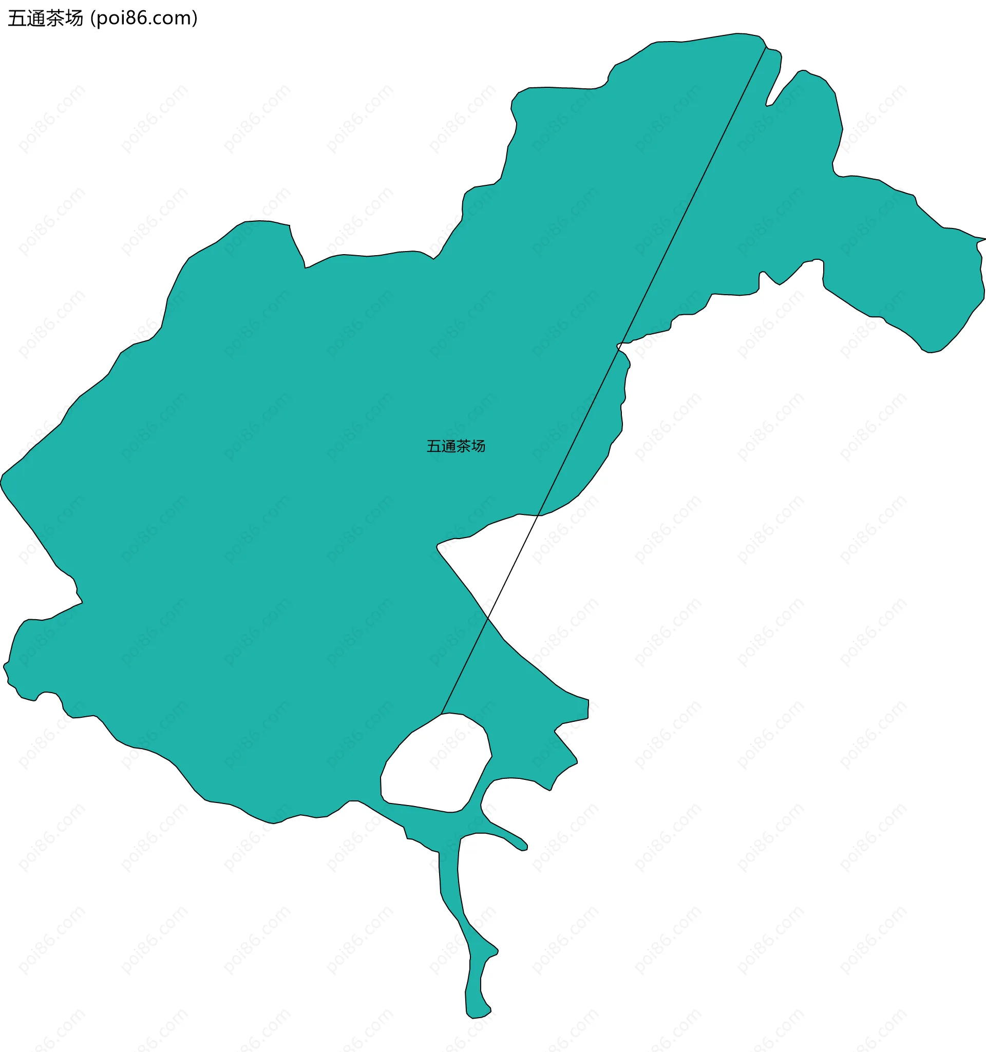 五通茶场边界地图