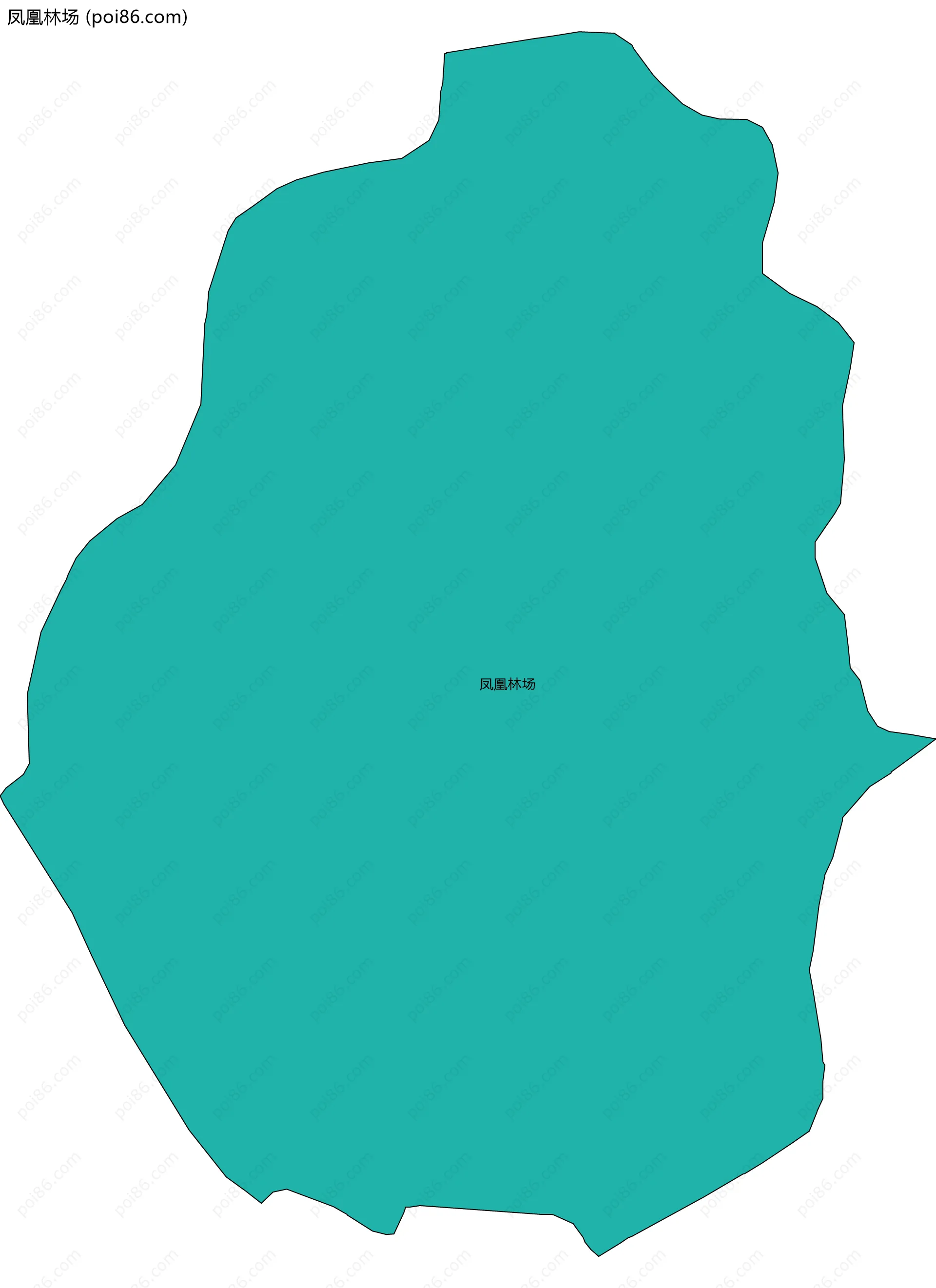 凤凰林场边界地图