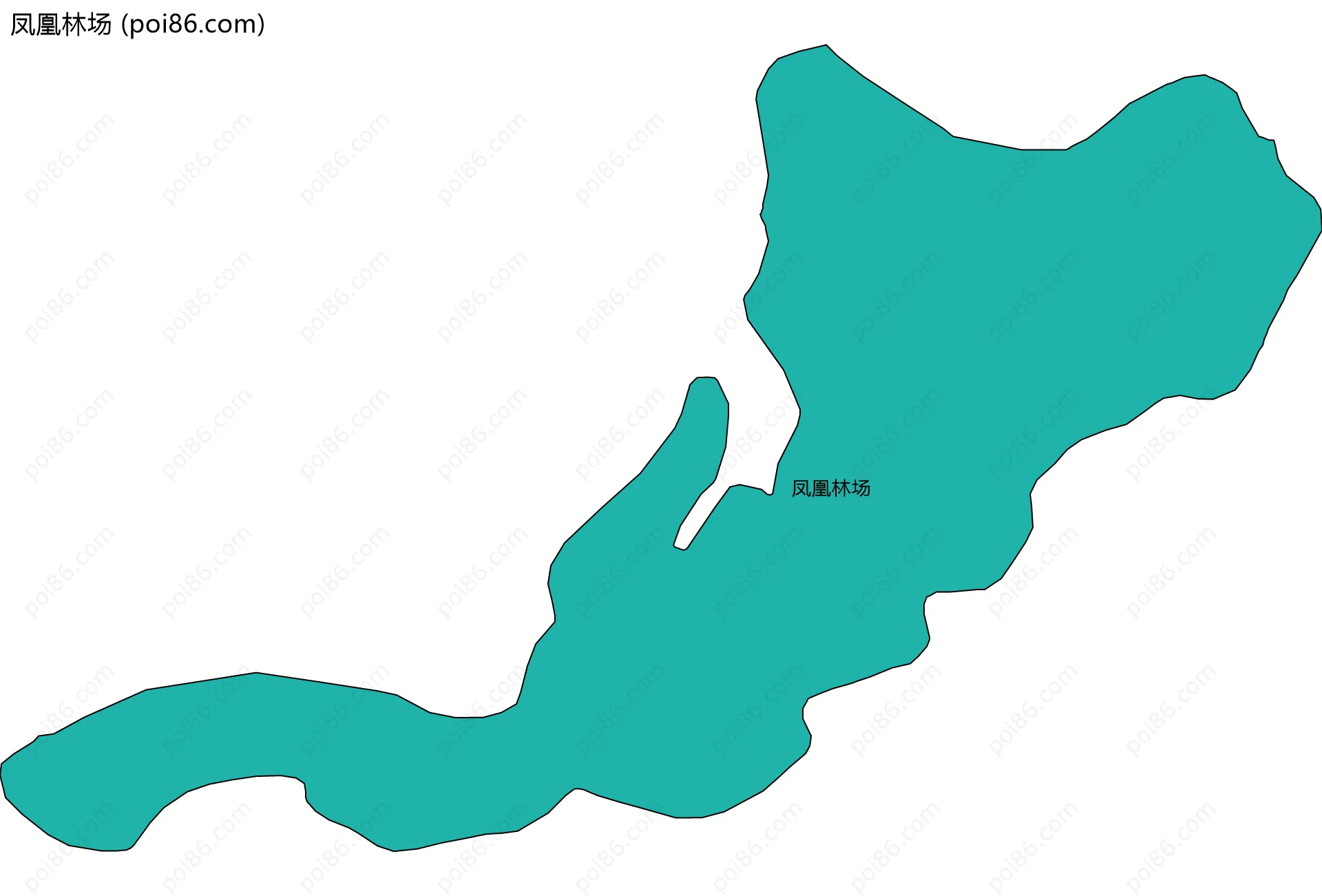 凤凰林场边界地图