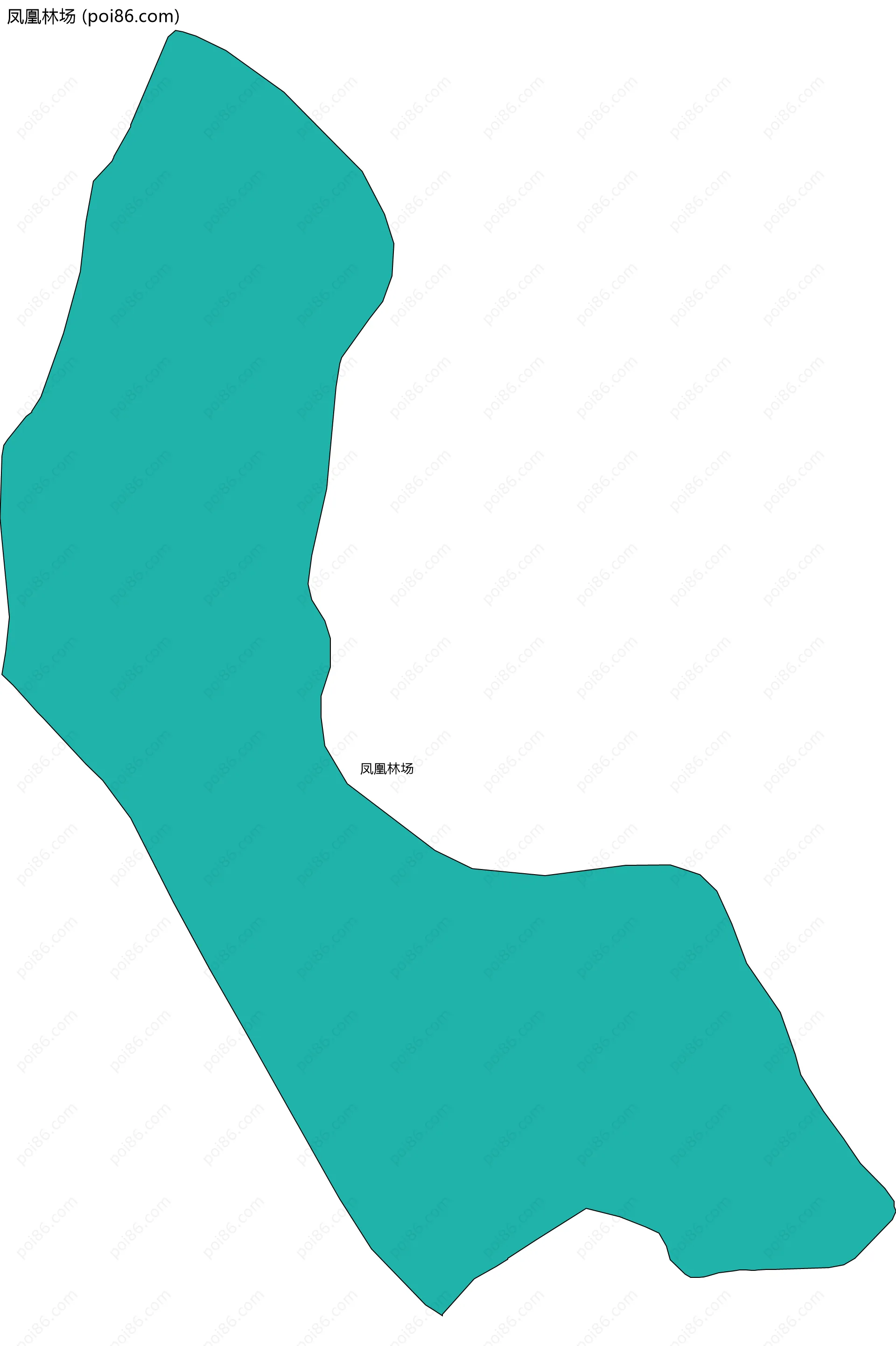 凤凰林场边界地图