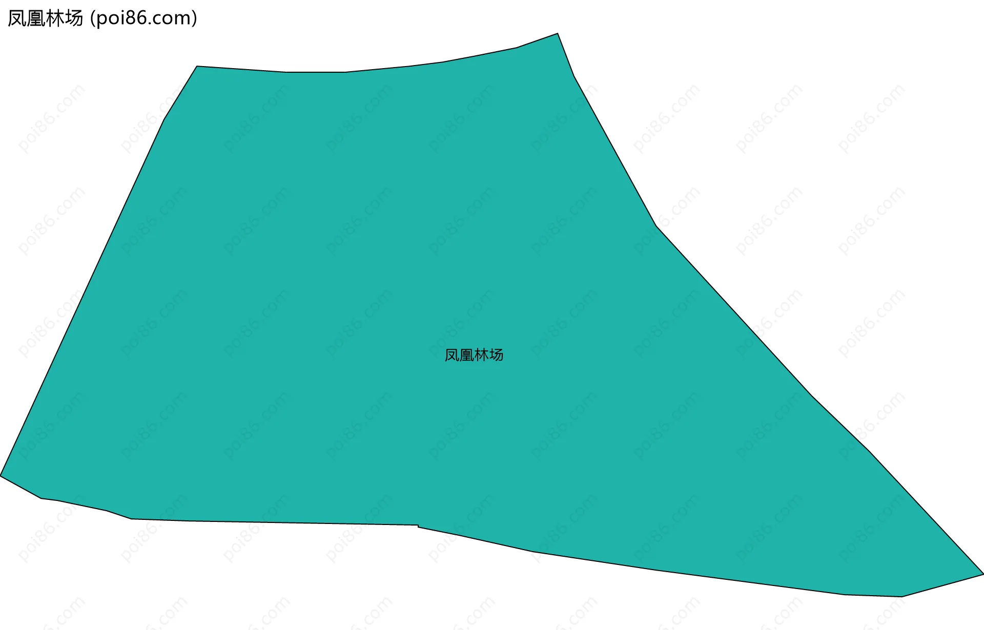 凤凰林场边界地图
