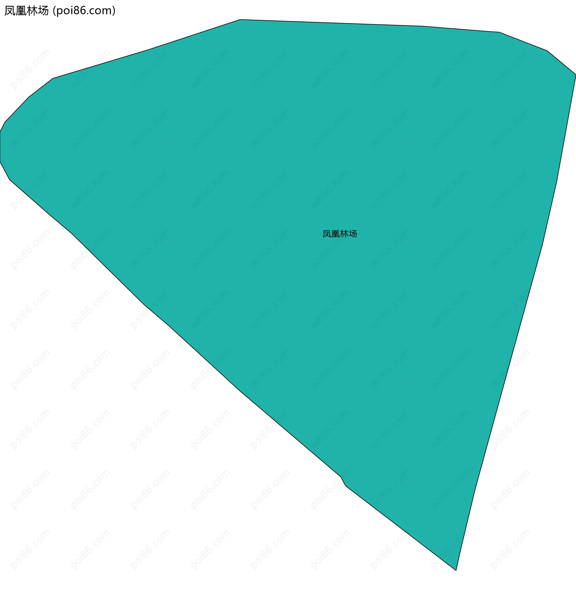 凤凰林场边界地图