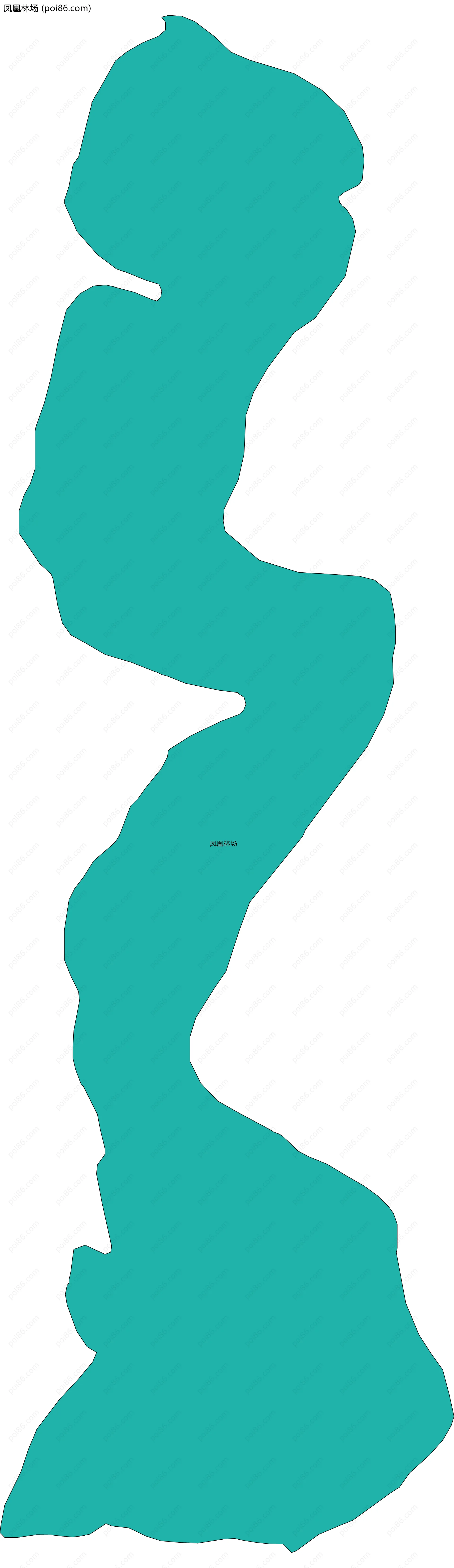 凤凰林场边界地图