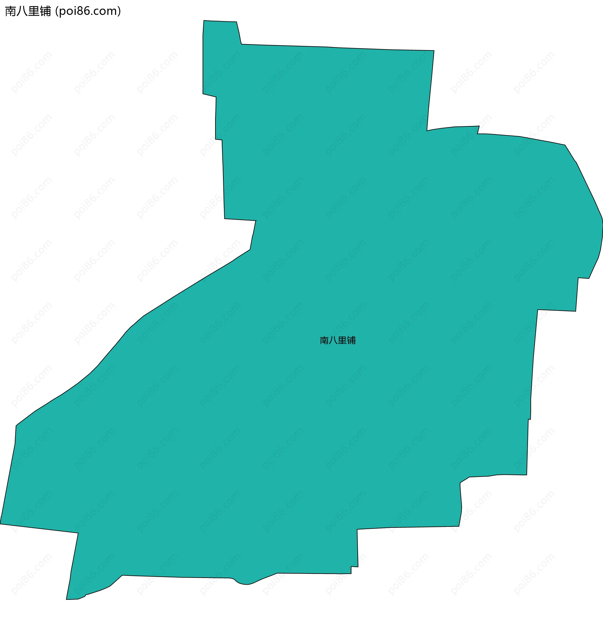 南八里铺边界地图