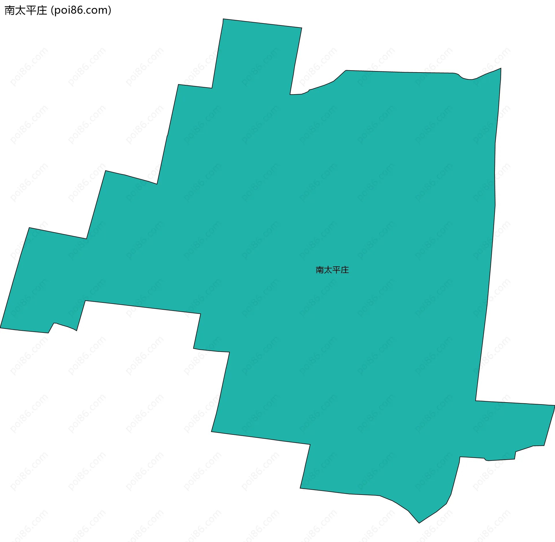 南太平庄边界地图