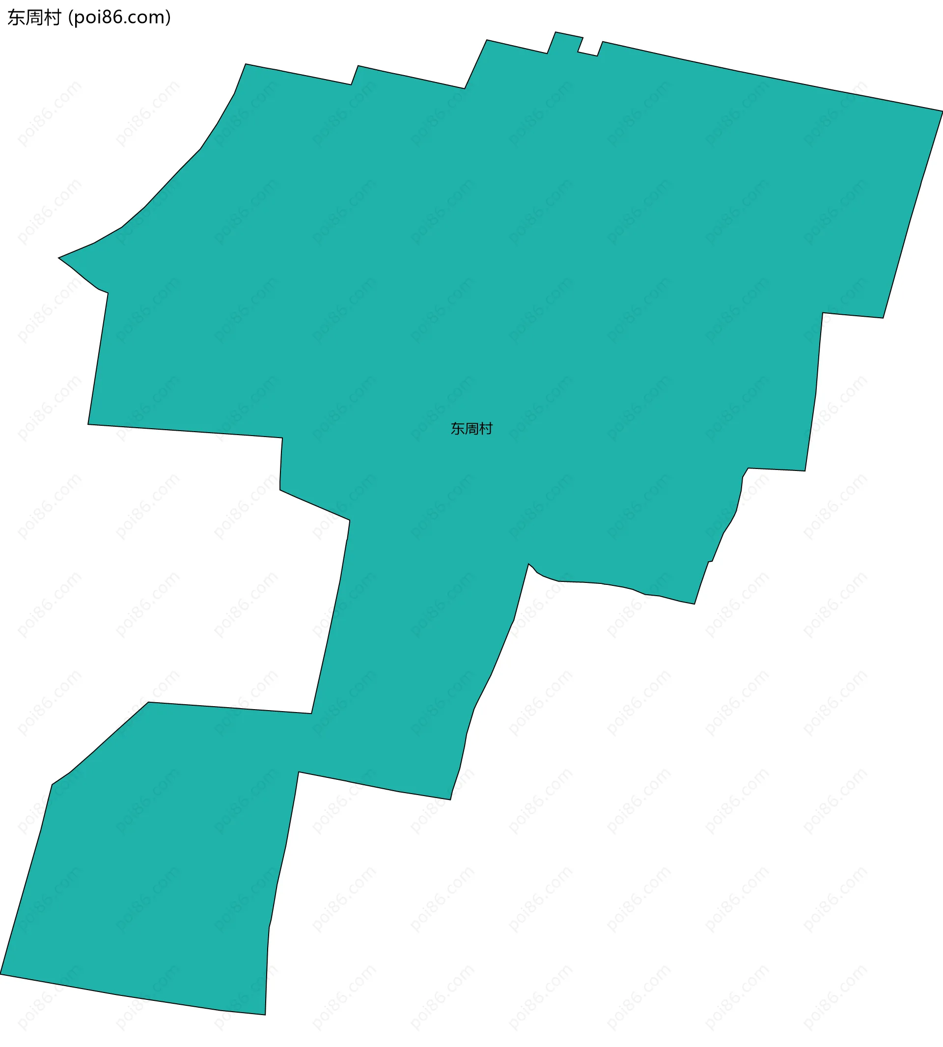 东周村边界地图