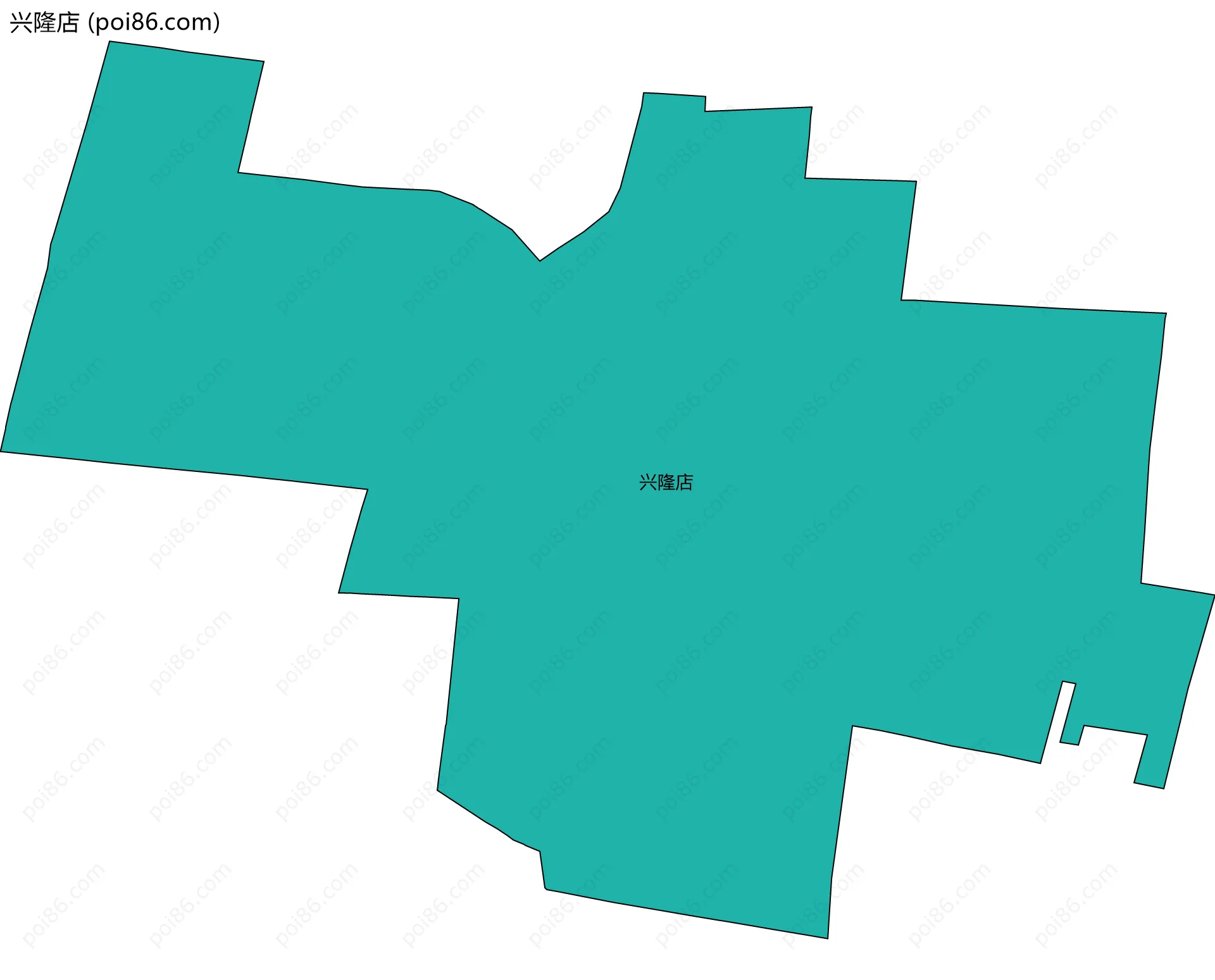 兴隆店边界地图