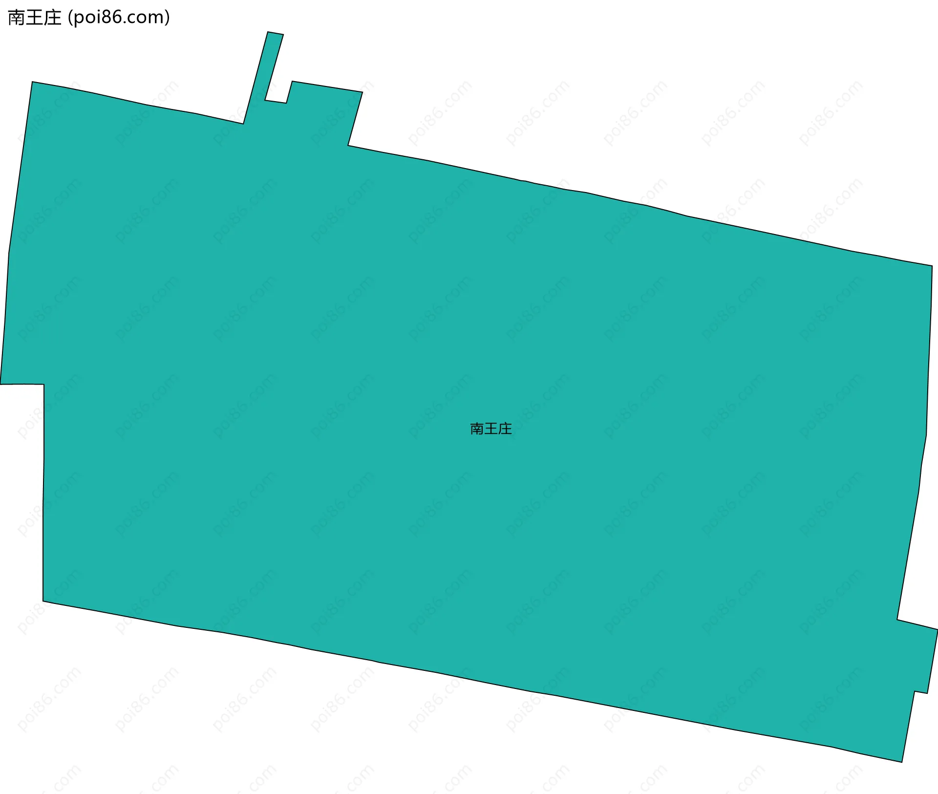 南王庄边界地图
