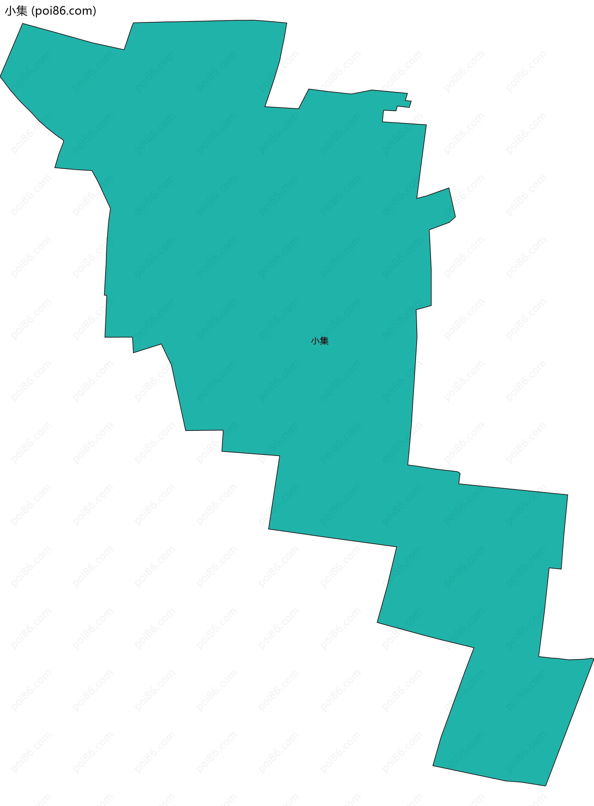小集边界地图