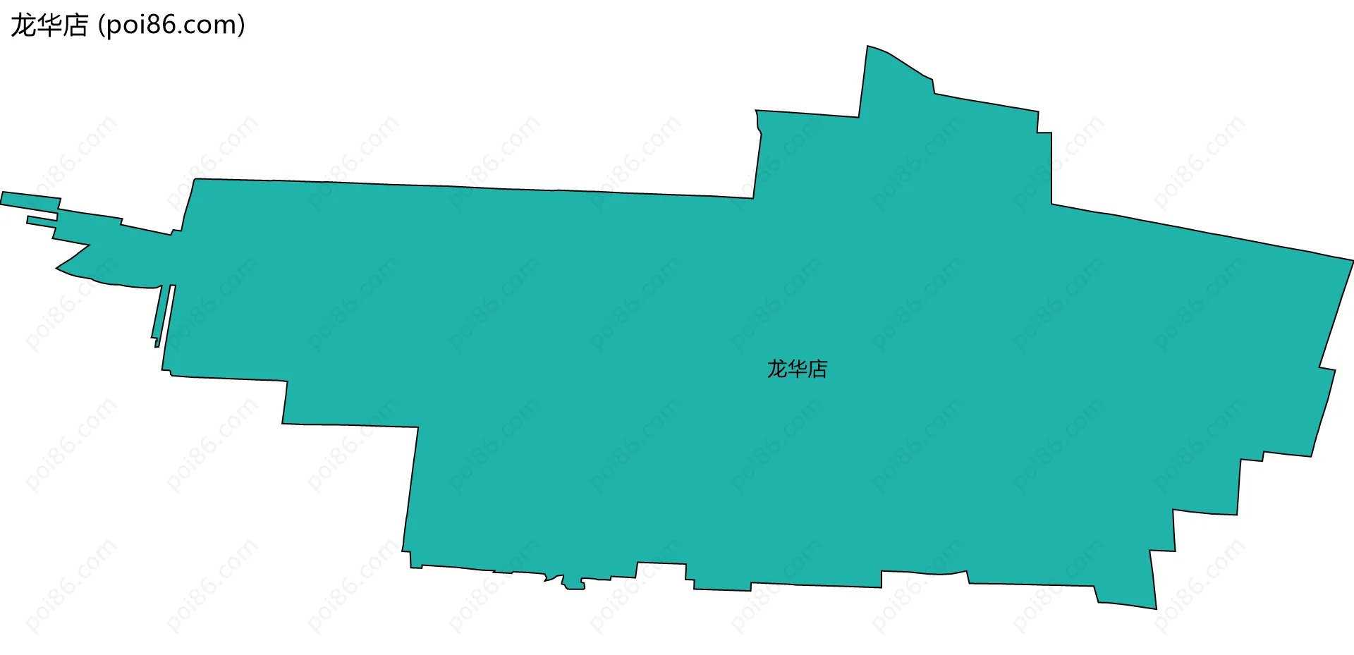 龙华店边界地图