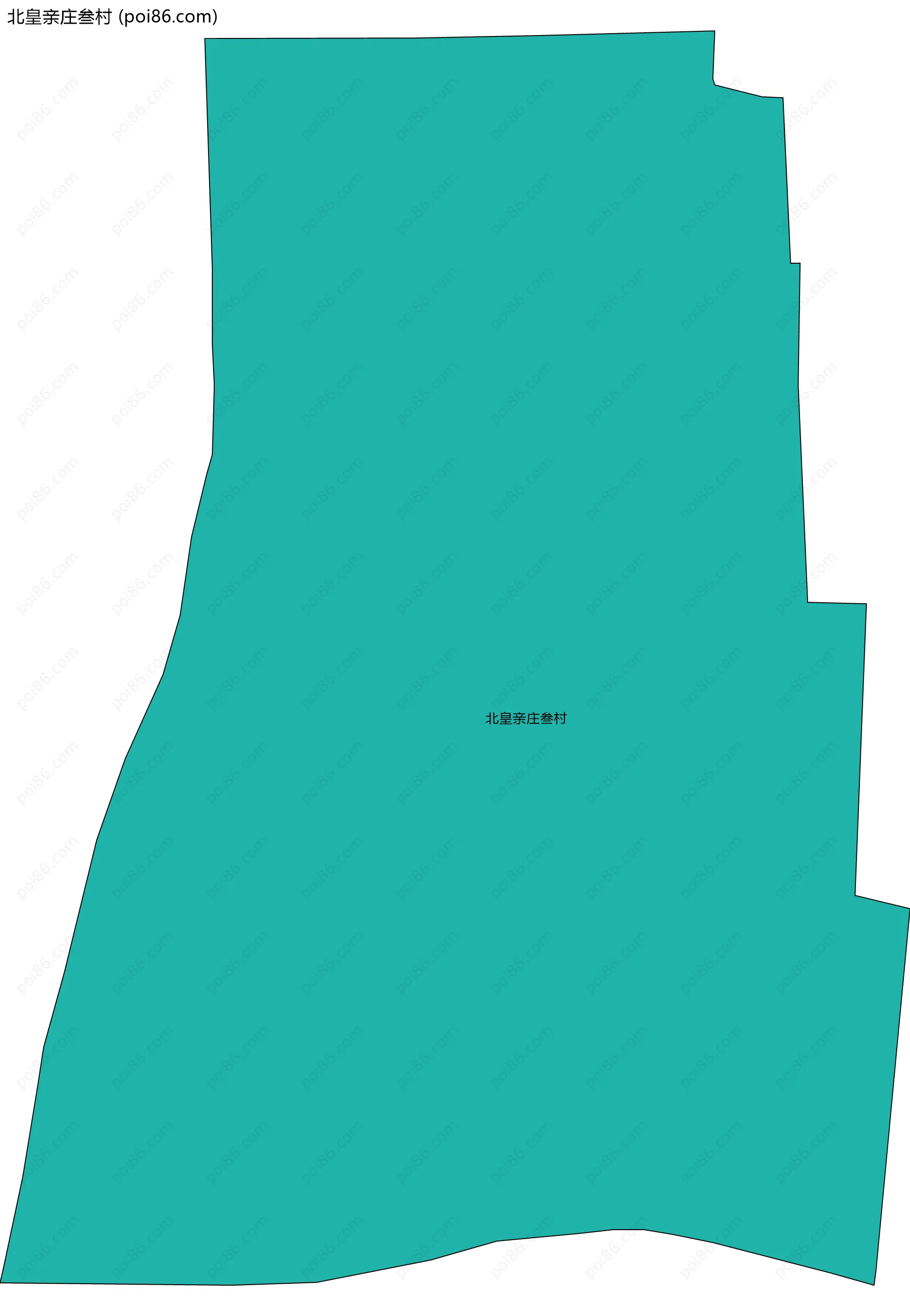 北皇亲庄叁村边界地图