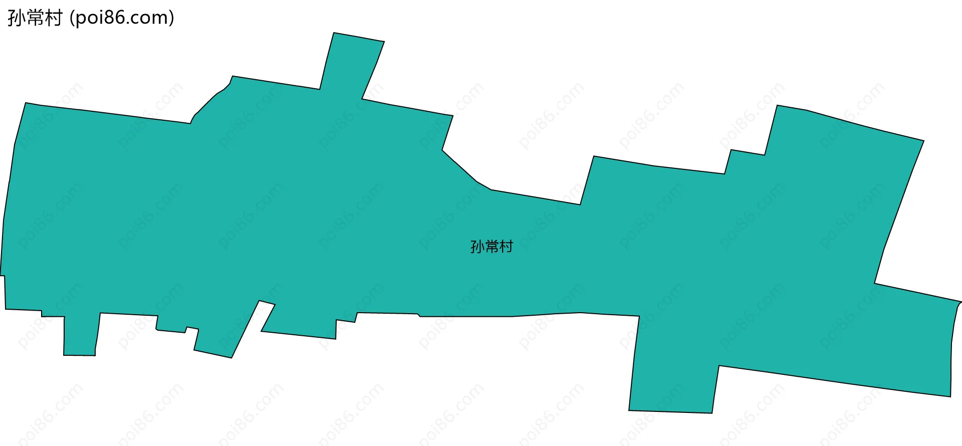 孙常村边界地图