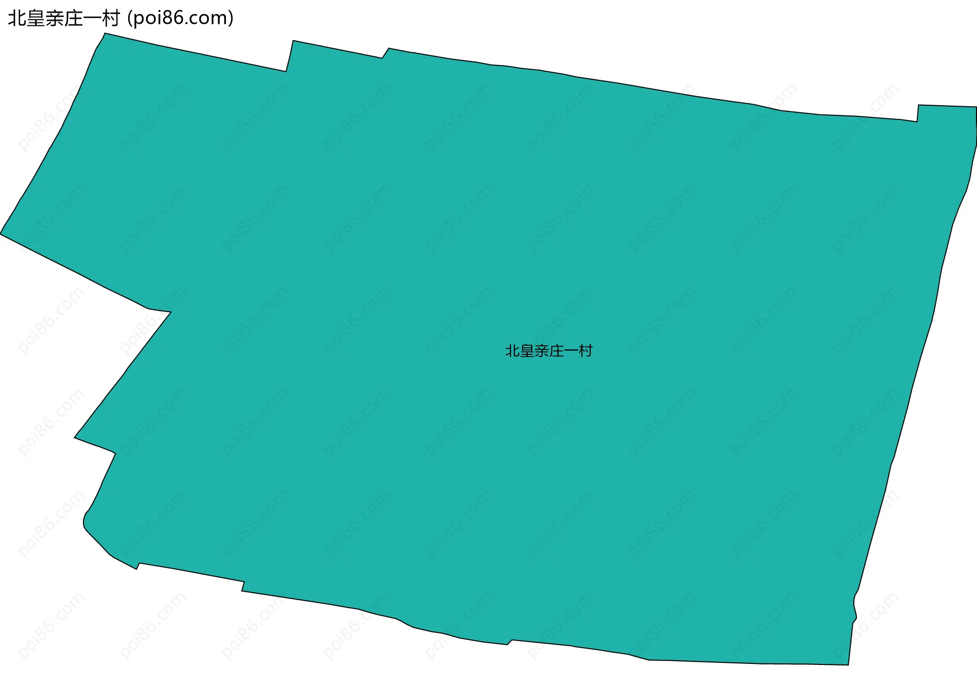 北皇亲庄一村边界地图