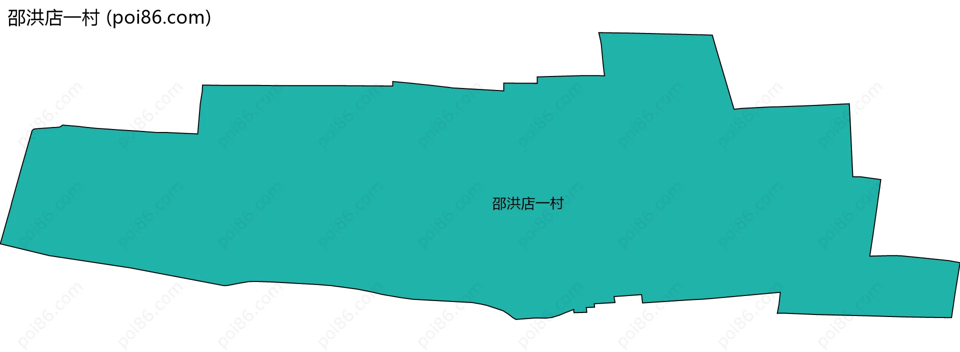 邵洪店一村边界地图