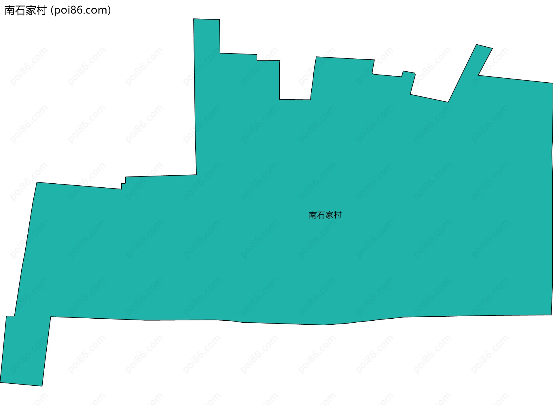南石家村边界地图