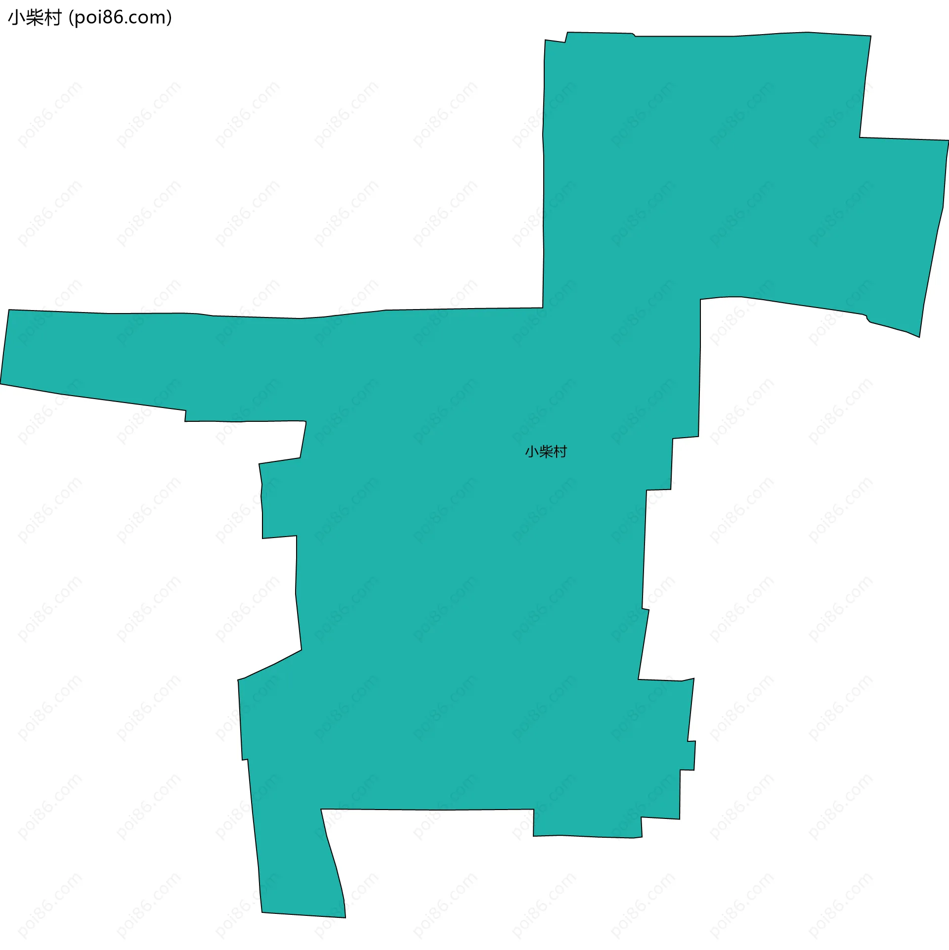小柴村边界地图