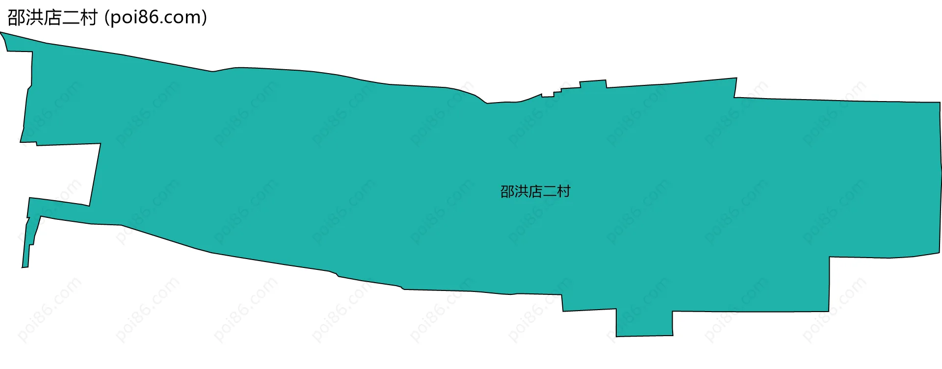 邵洪店二村边界地图