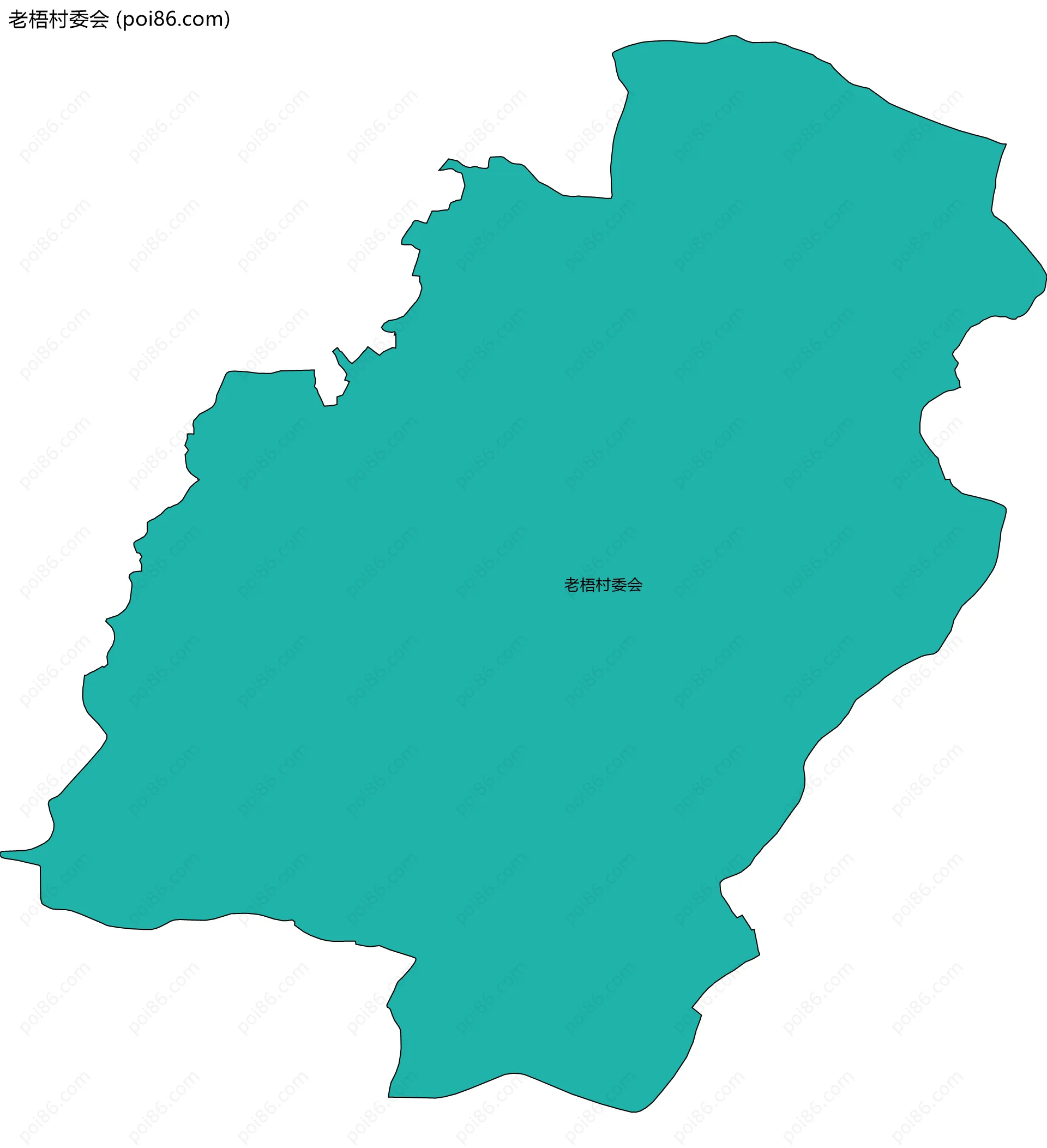 老梧村委会边界地图