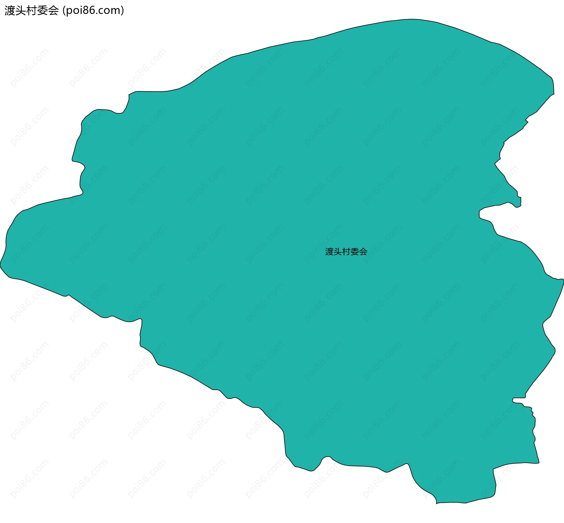 渡头村委会边界地图
