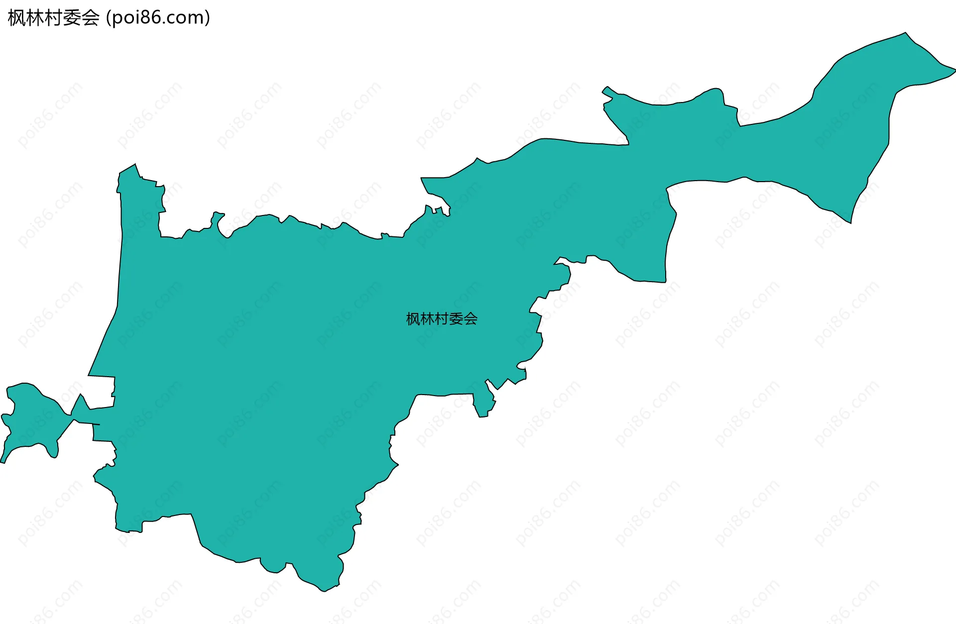 枫林村委会边界地图