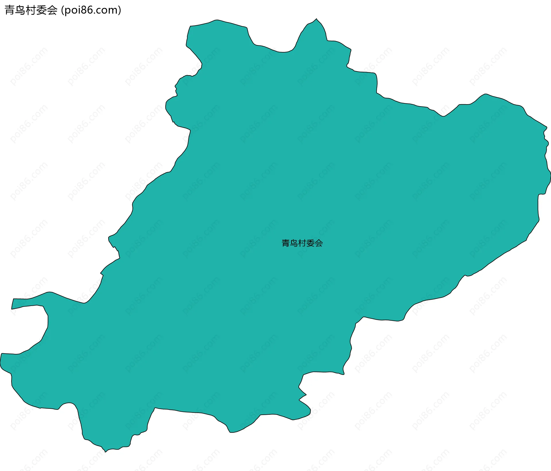 青鸟村委会边界地图