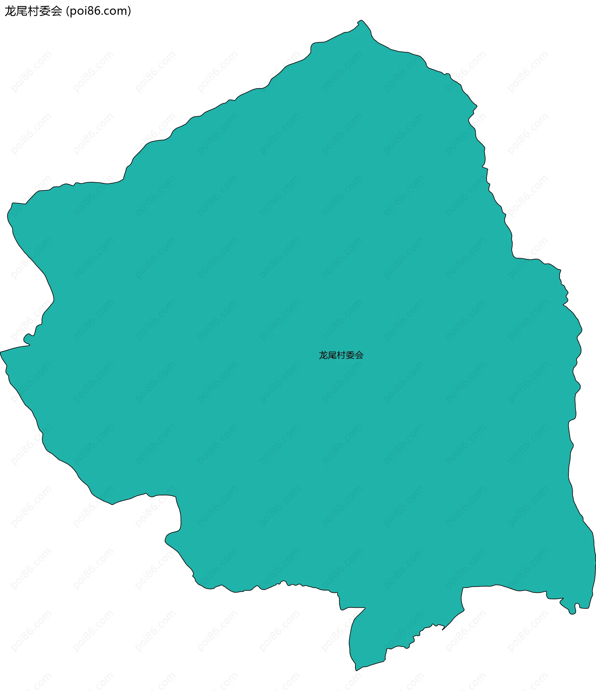 龙尾村委会边界地图