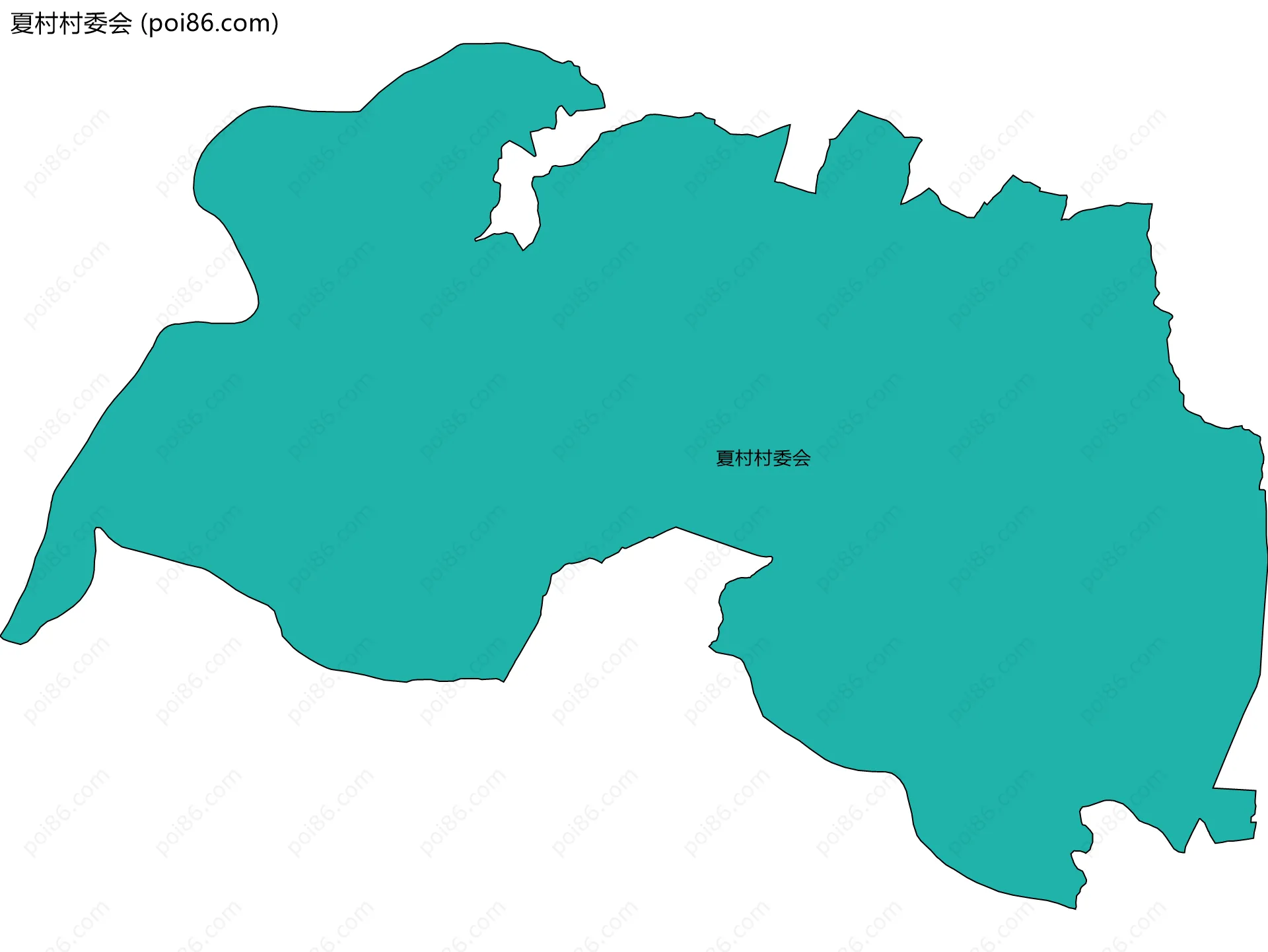 夏村村委会边界地图