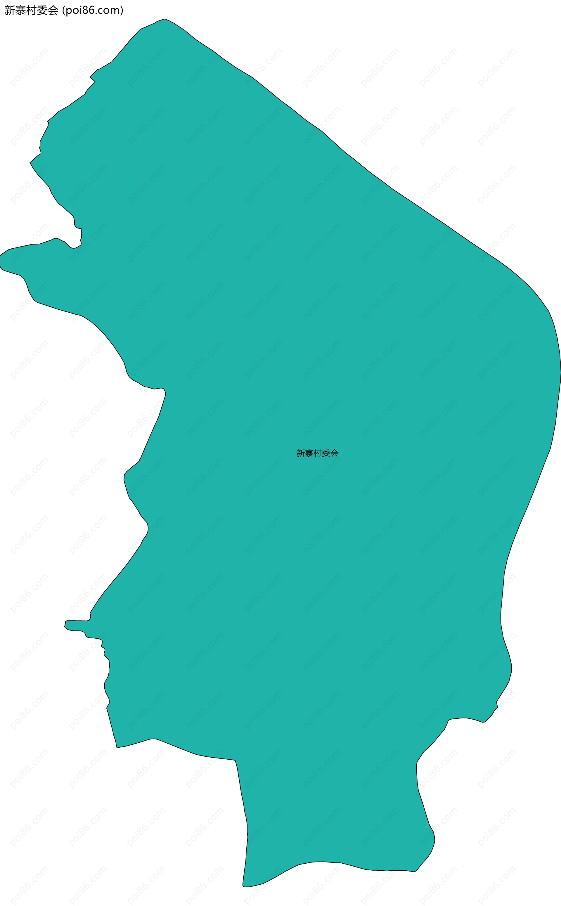 新寨村委会边界地图