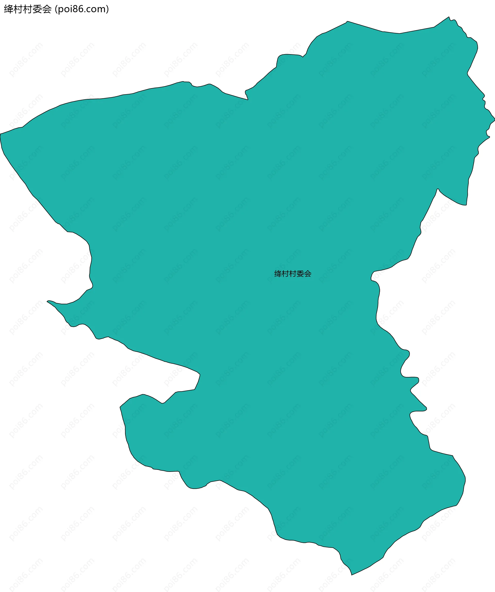 绛村村委会边界地图