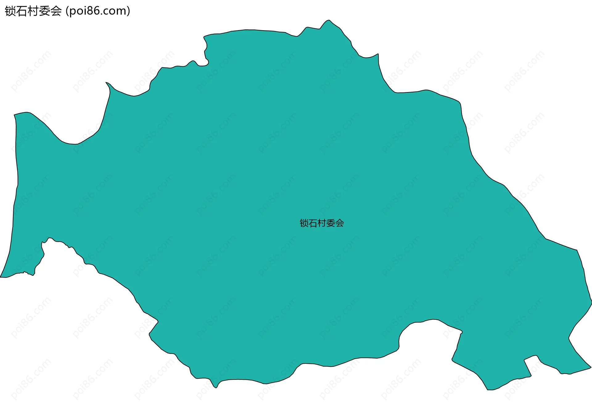 锁石村委会边界地图